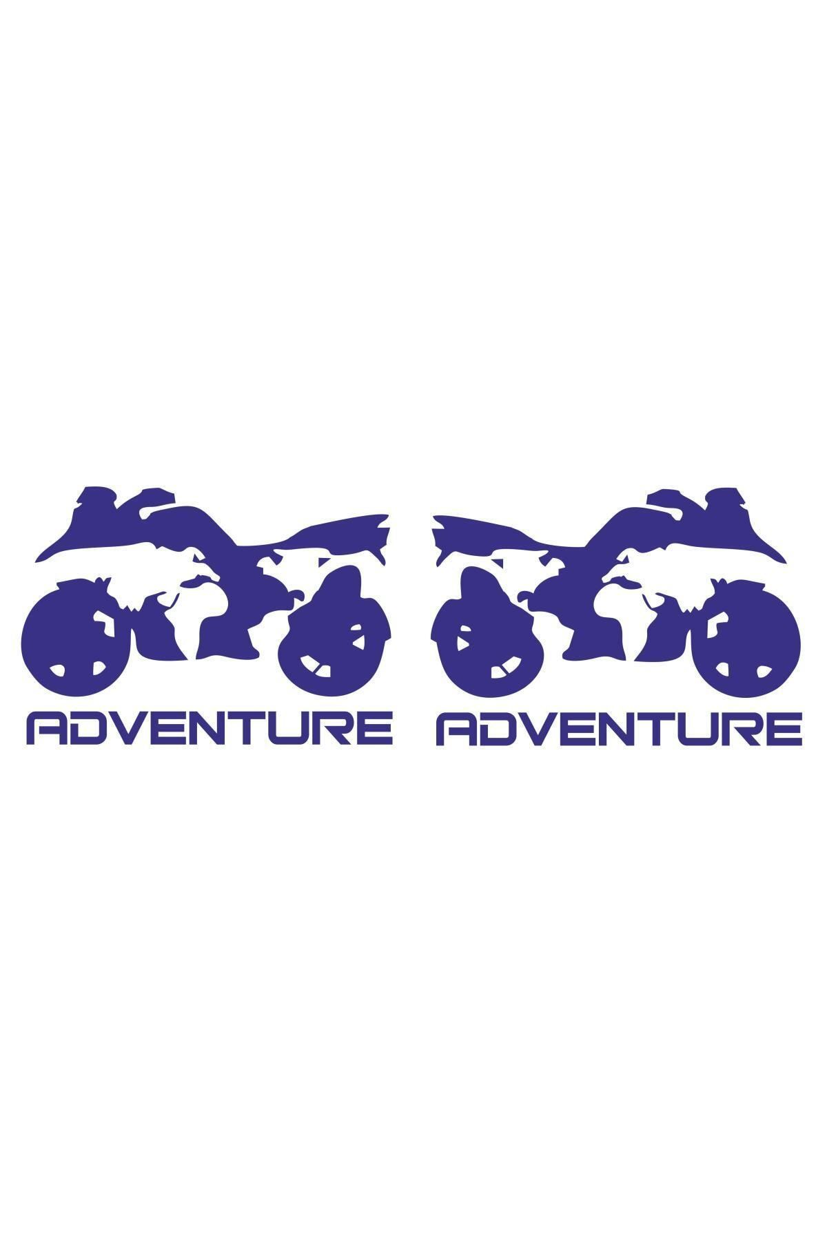 Motor Adventure 2 Adet Sticker 00402 12x8 Cm_0