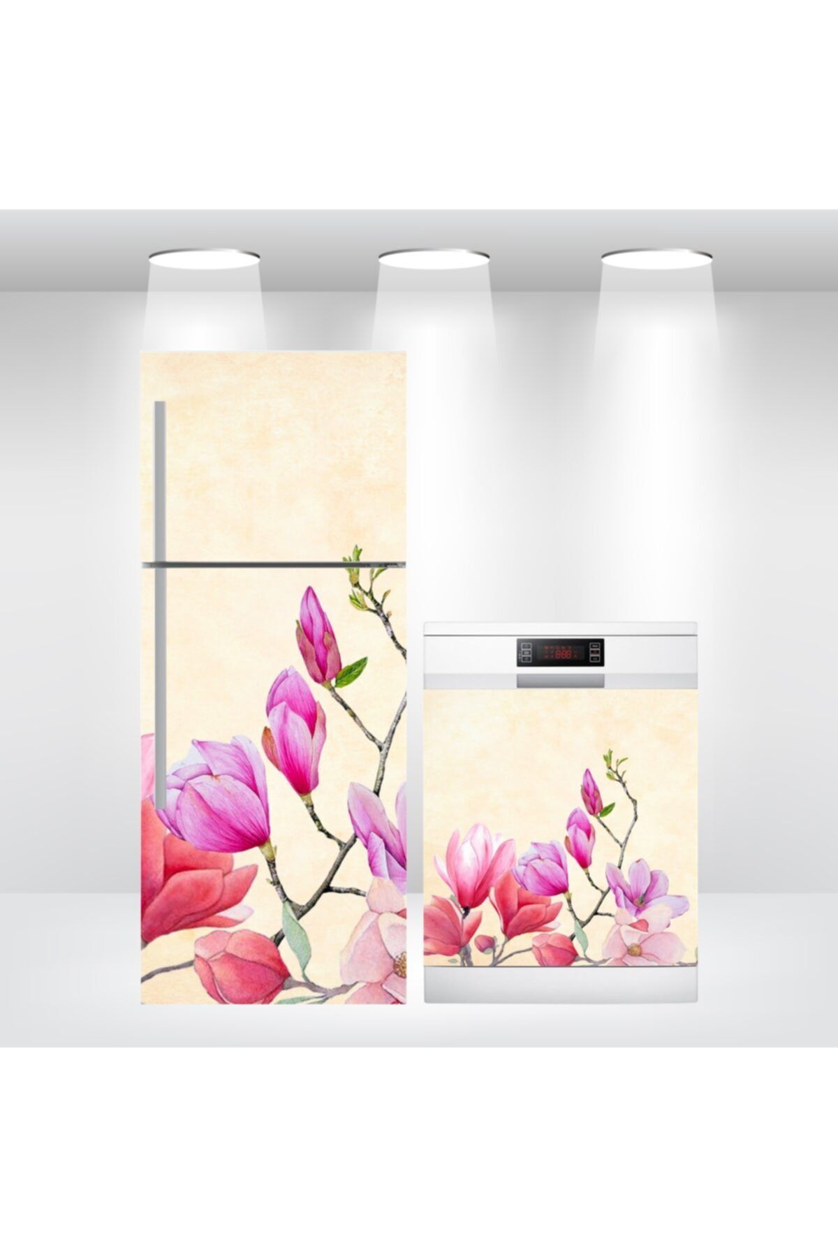 Bigaimaj Buzdolabı Ve Bulaşık Makinesi Kapak Sticker Folyosu Manolya