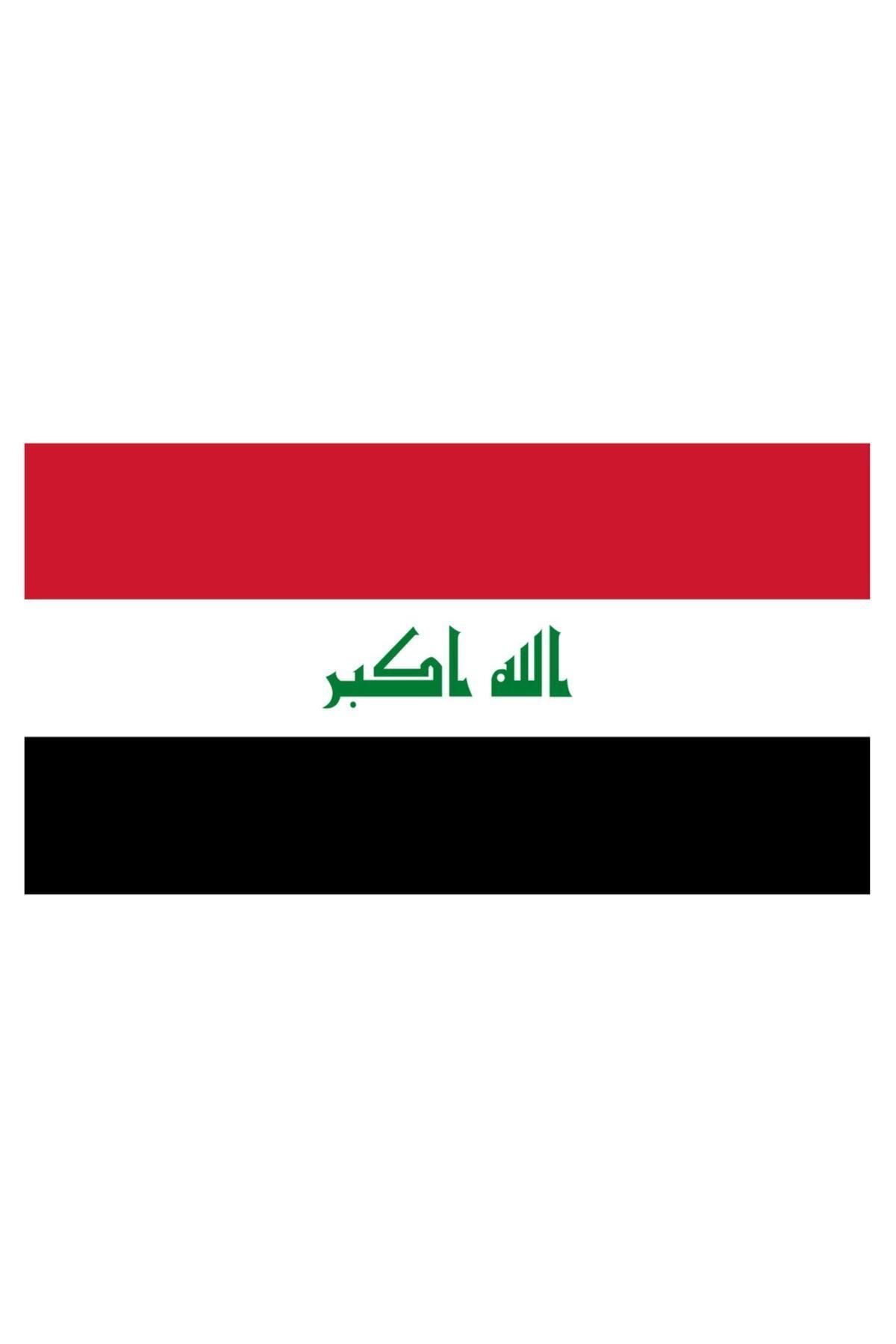 Sticker Fabrikası Irak Bayrağı Sticker 00711 13x7,5 Cm