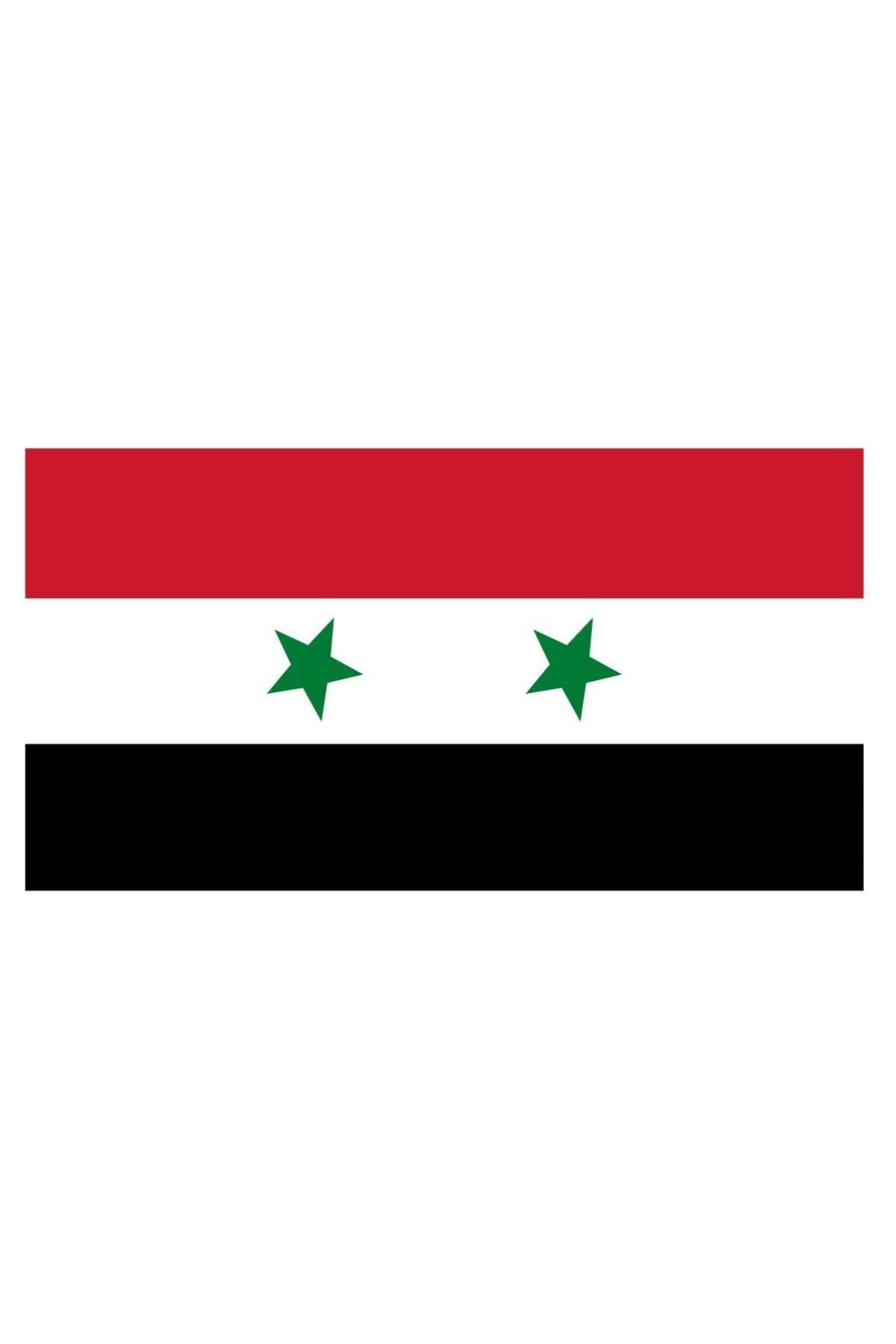 Sticker Fabrikası Suriye Bayrağı Sticker 00715 11x6,5 Cm