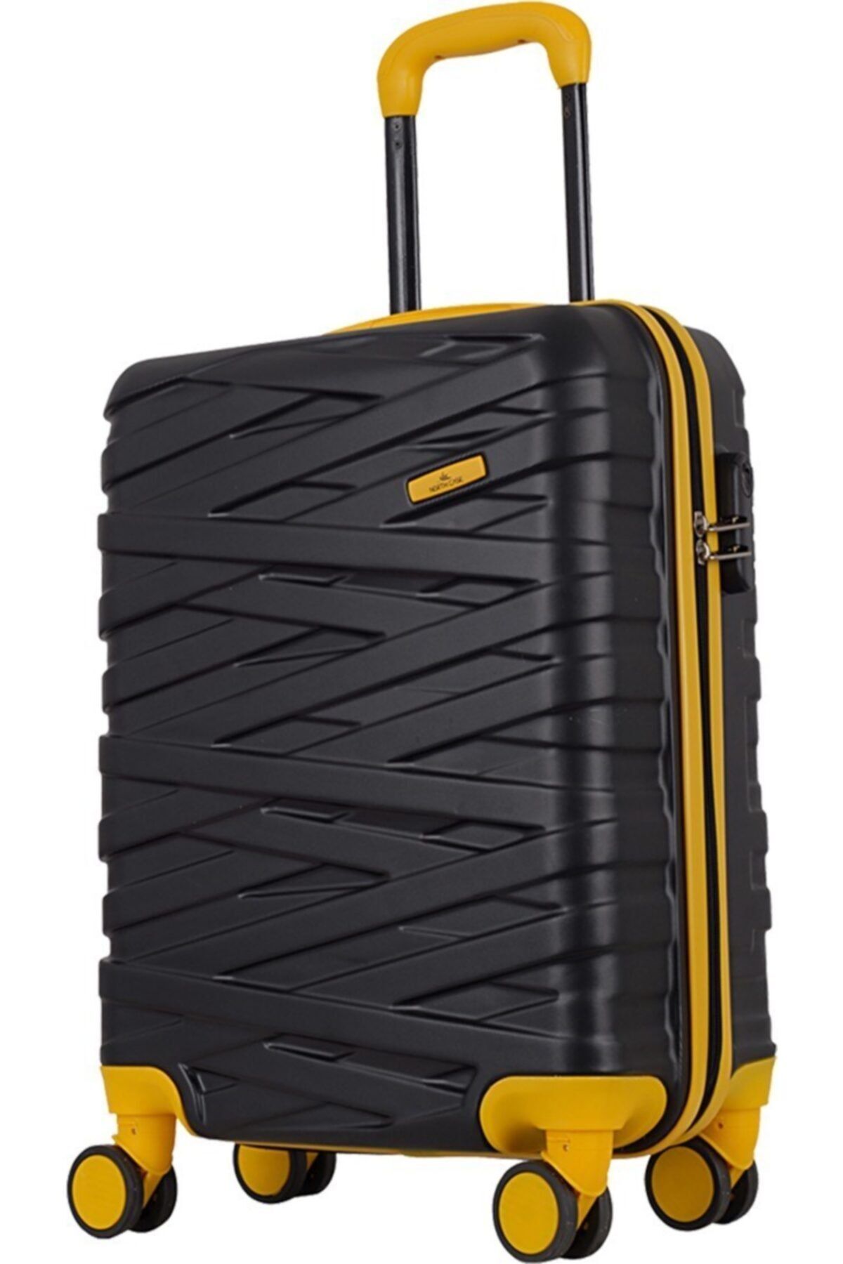 ÇÇS Nc 092 Abs Büyük Boy Valiz Siyah Sarı