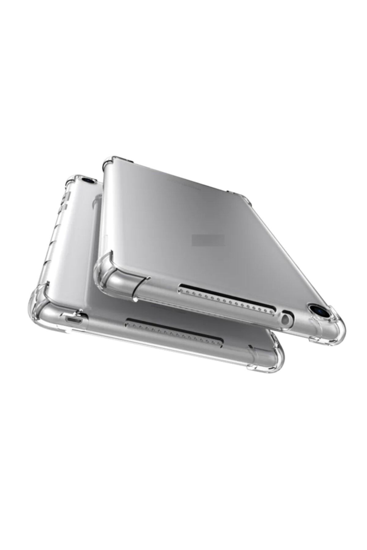 Fibaks Huawei Mediapad T5 10.1" Kılıf Anti Shock Köşe Korumalı Darbe Emici Şeffaf Silikon + Ekran Koruyucu