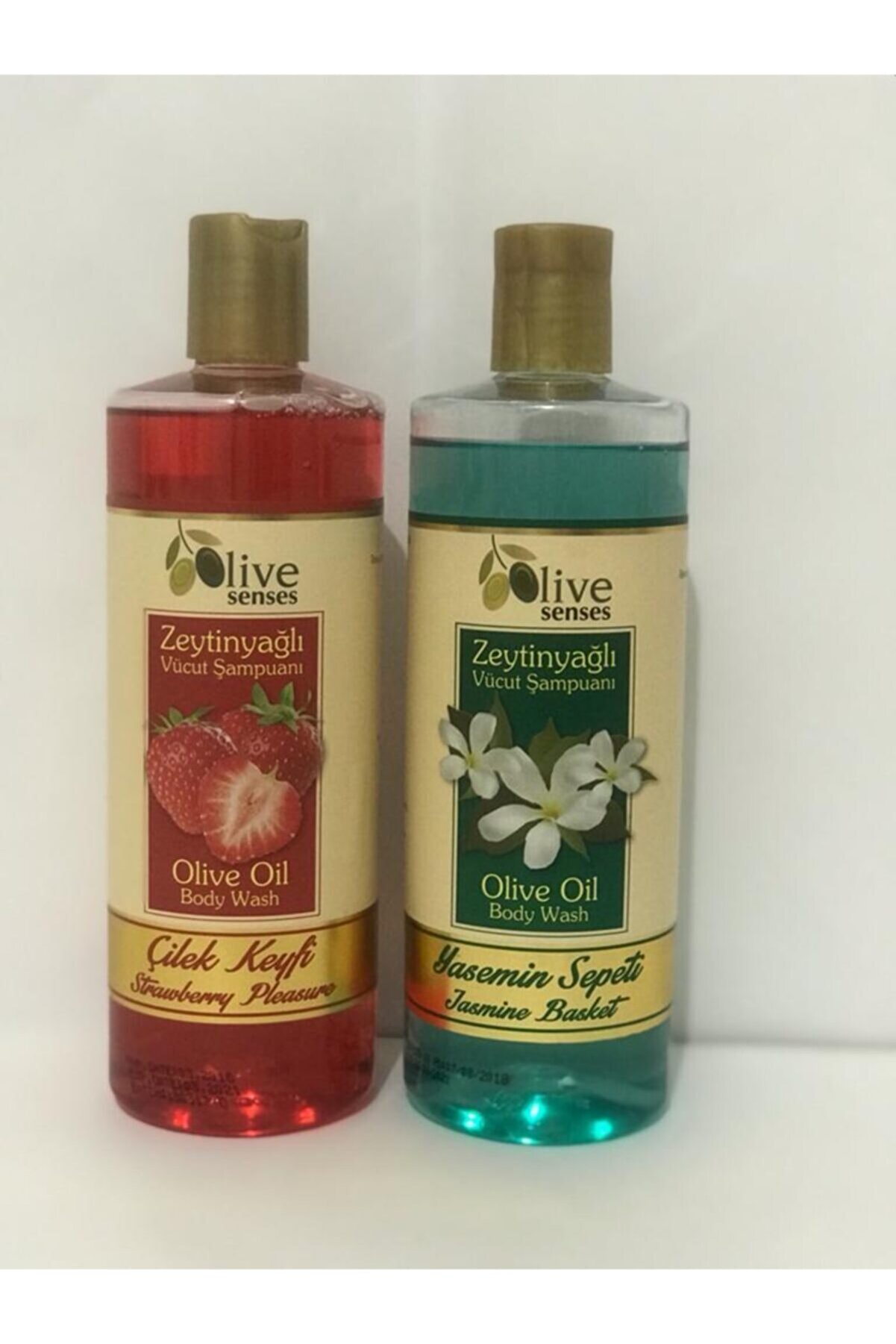Oilive Olive Senses Zeytinyağlı Vücut Şampuanı Çilek Keyfi Alana Yasemin Sepeti Vücut Şampuanı Hediye