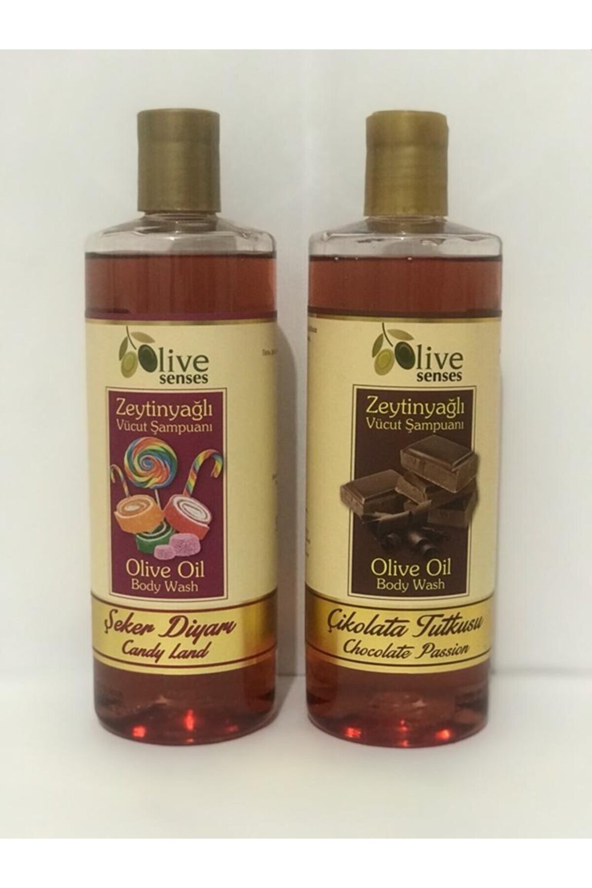 Oilive Olive Senses Zeytinyağlı Vücut Şampuanı Şeker Diyarı Alana Çikolata Tutkusu Hediye