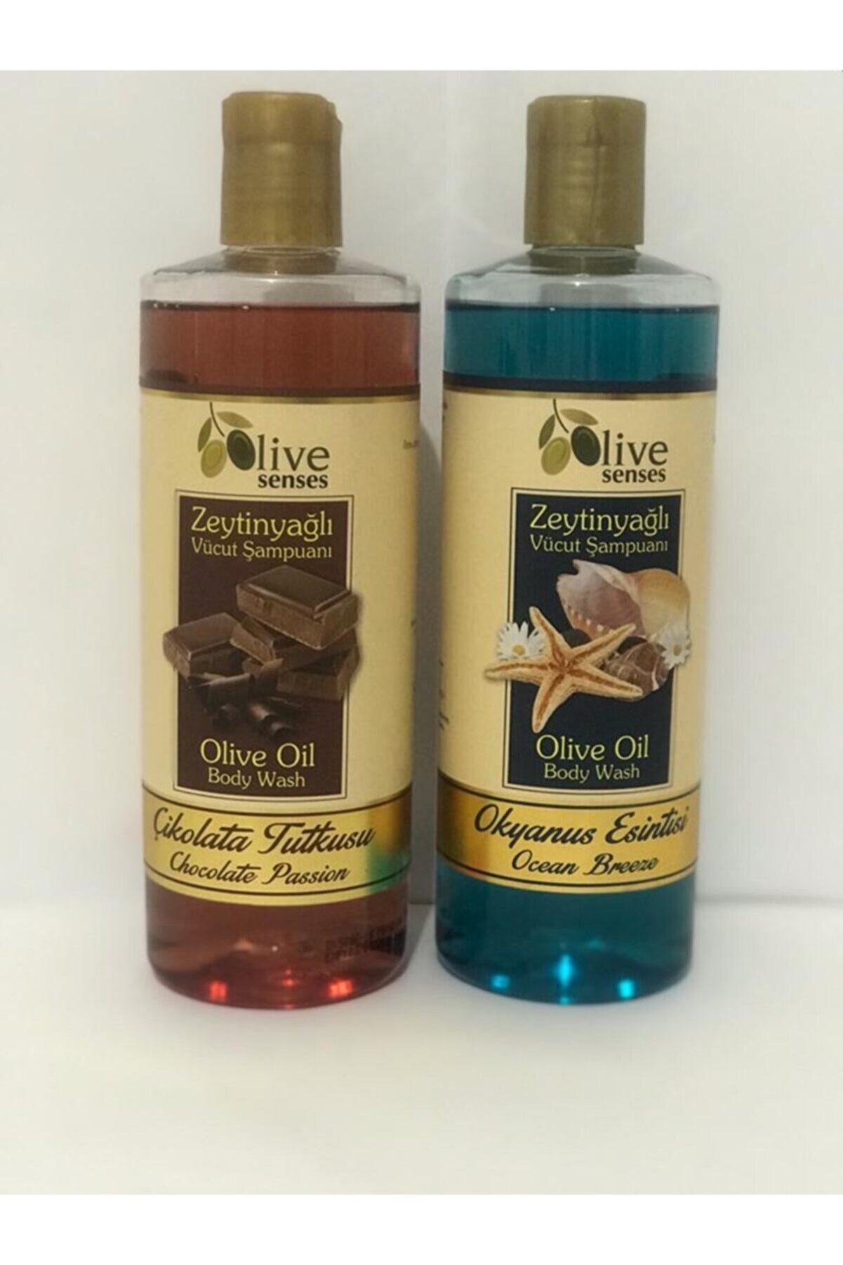 Oilive Olive Senses Zeytinyağlı Vücut Şampuanı Çikolata Tutkusu Alana Okyanus Esintisi Vücut Şampuanıhediye