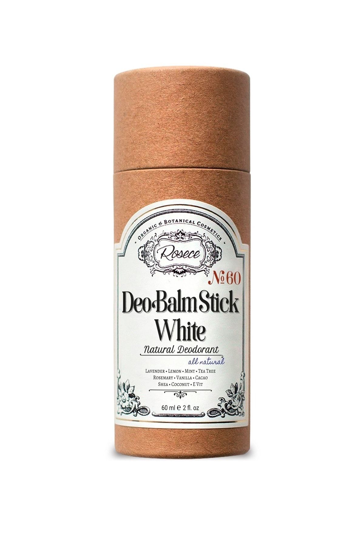 Rosece Naturel Deodorant / Deo Balm Stick / White