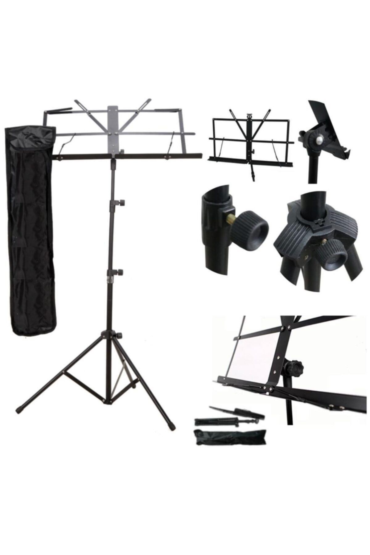 Chroma Nota Sehpası Portatif -katlanır-sağlam Metal Konstrüksiyon