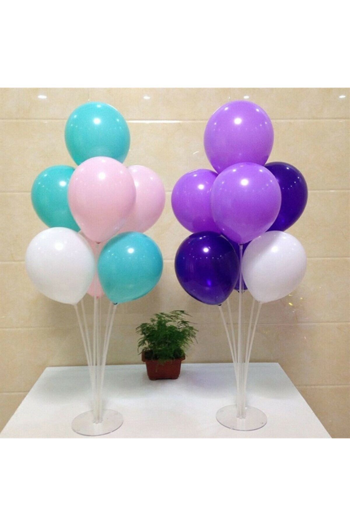 BalonEvi Balon Standı 7 Çubuklu 75 cm Balon Hediyeli