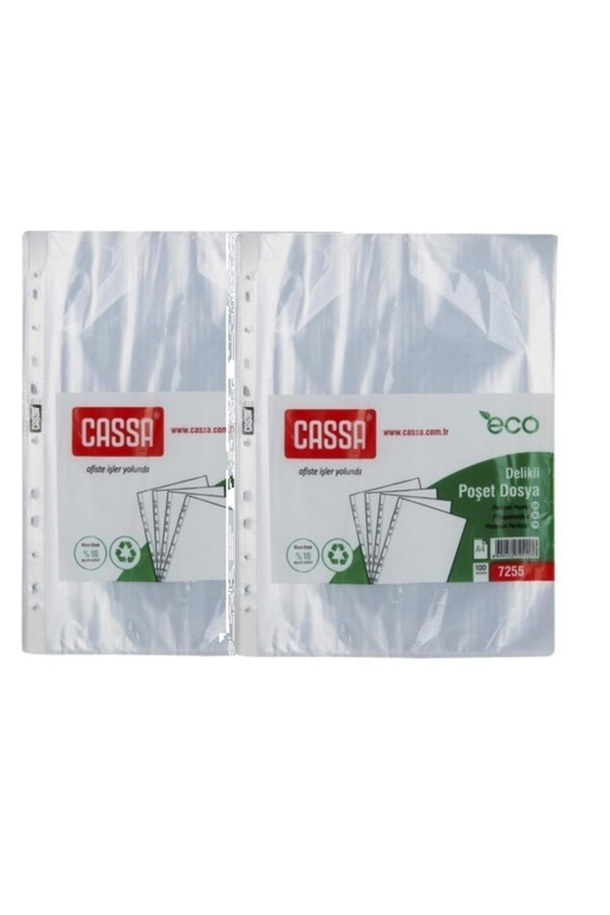 Cassa Poşet Dosya Föy Şeffaf Dosya 100 Lü (2 Pk) (200 Adet)