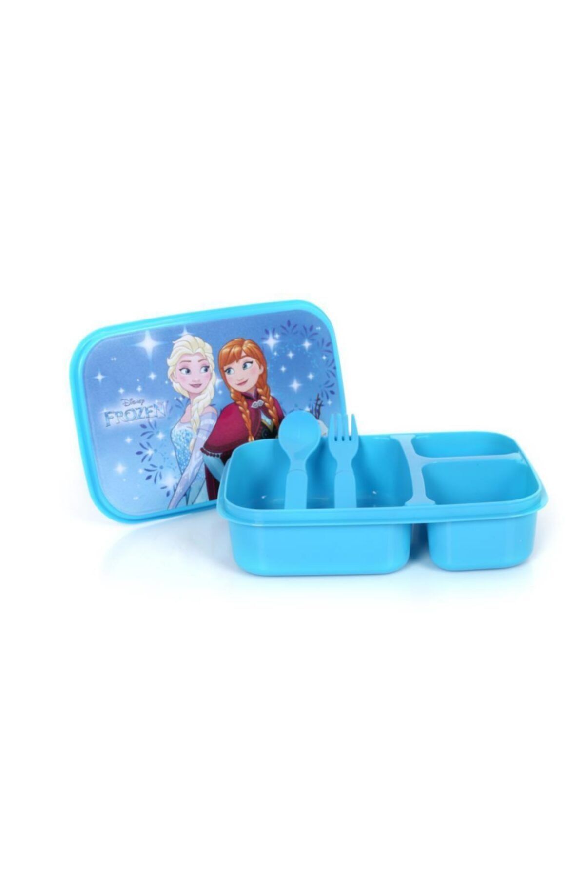 Frozen Disney Elsa Anna Üç Bölmeli Beslenme Seti