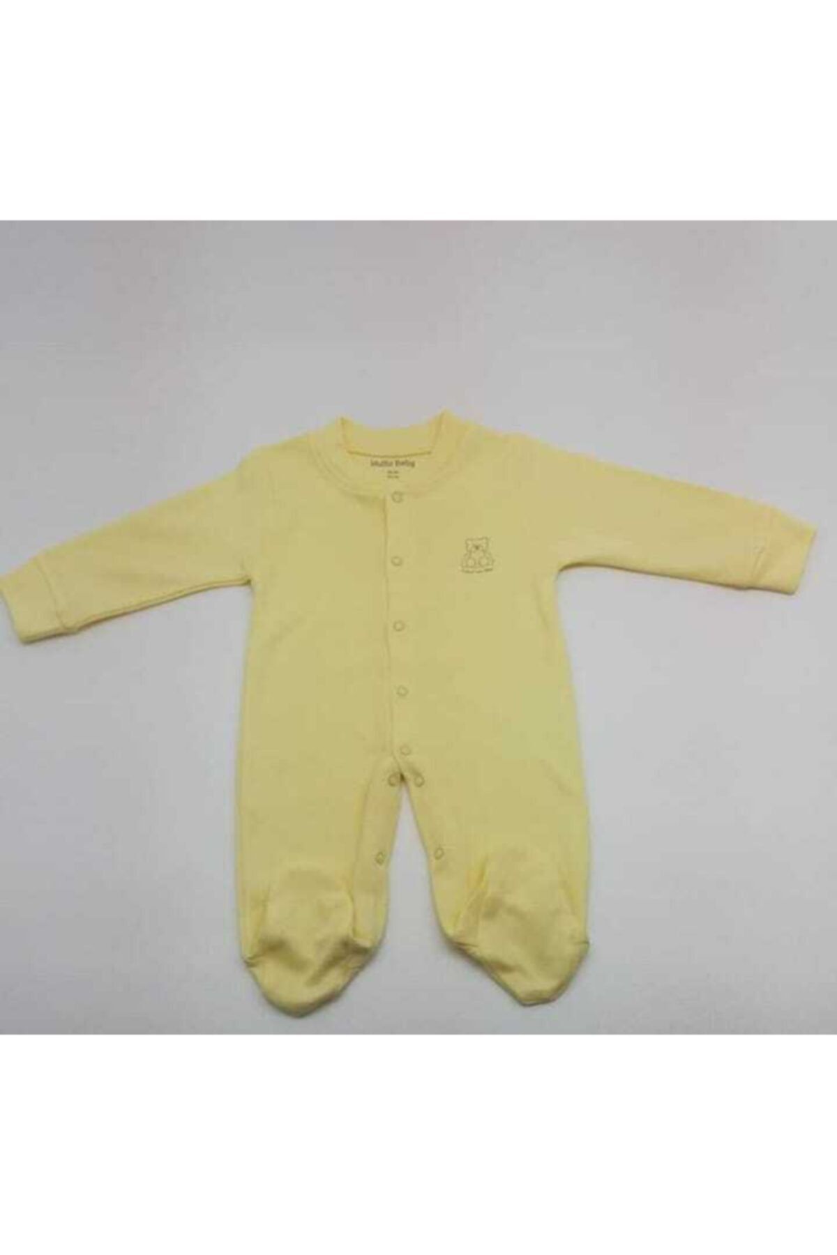 Mutto Baby Unisex Çocuk Sarı Penye Tulum