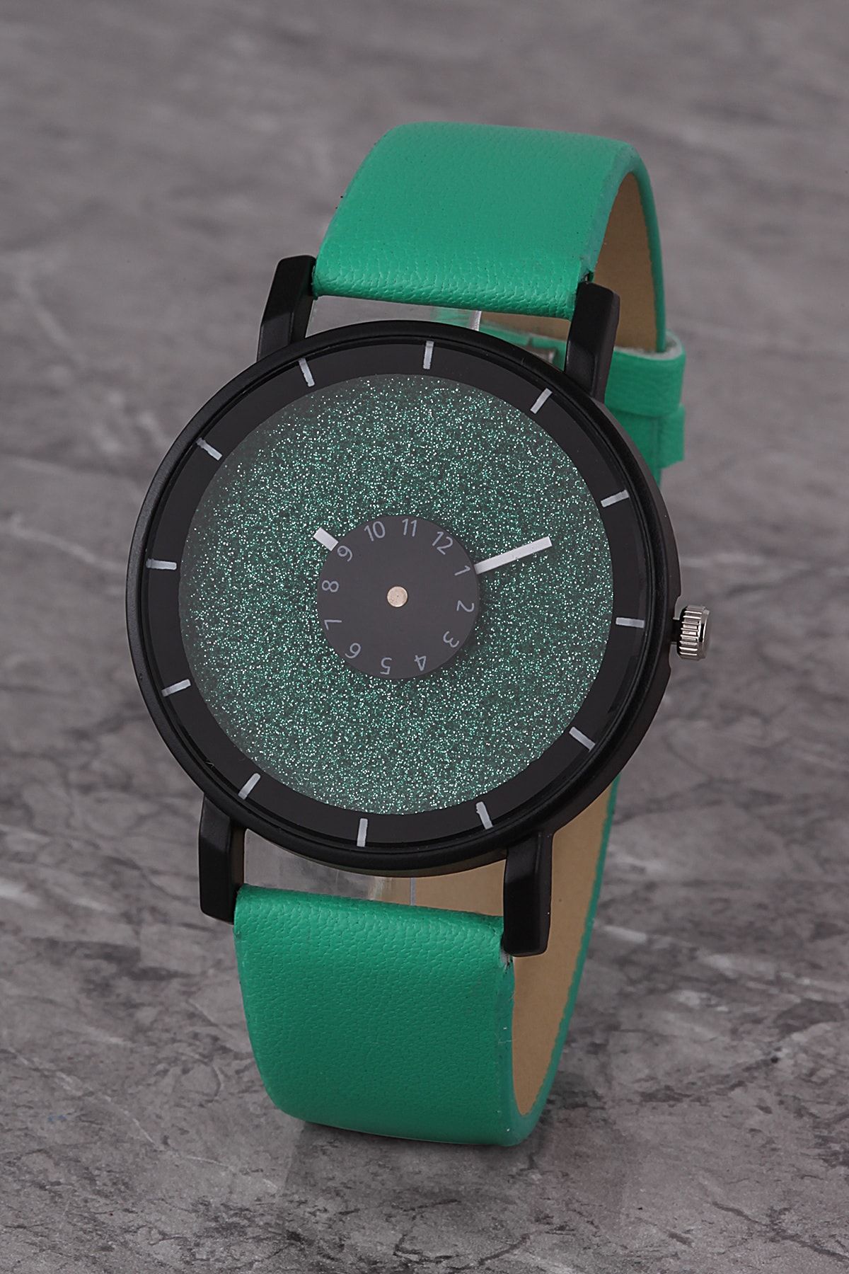 Polo55 Plkk017r01 Kadın Saat Yeşil Tasarım Kadran Deri Kordon