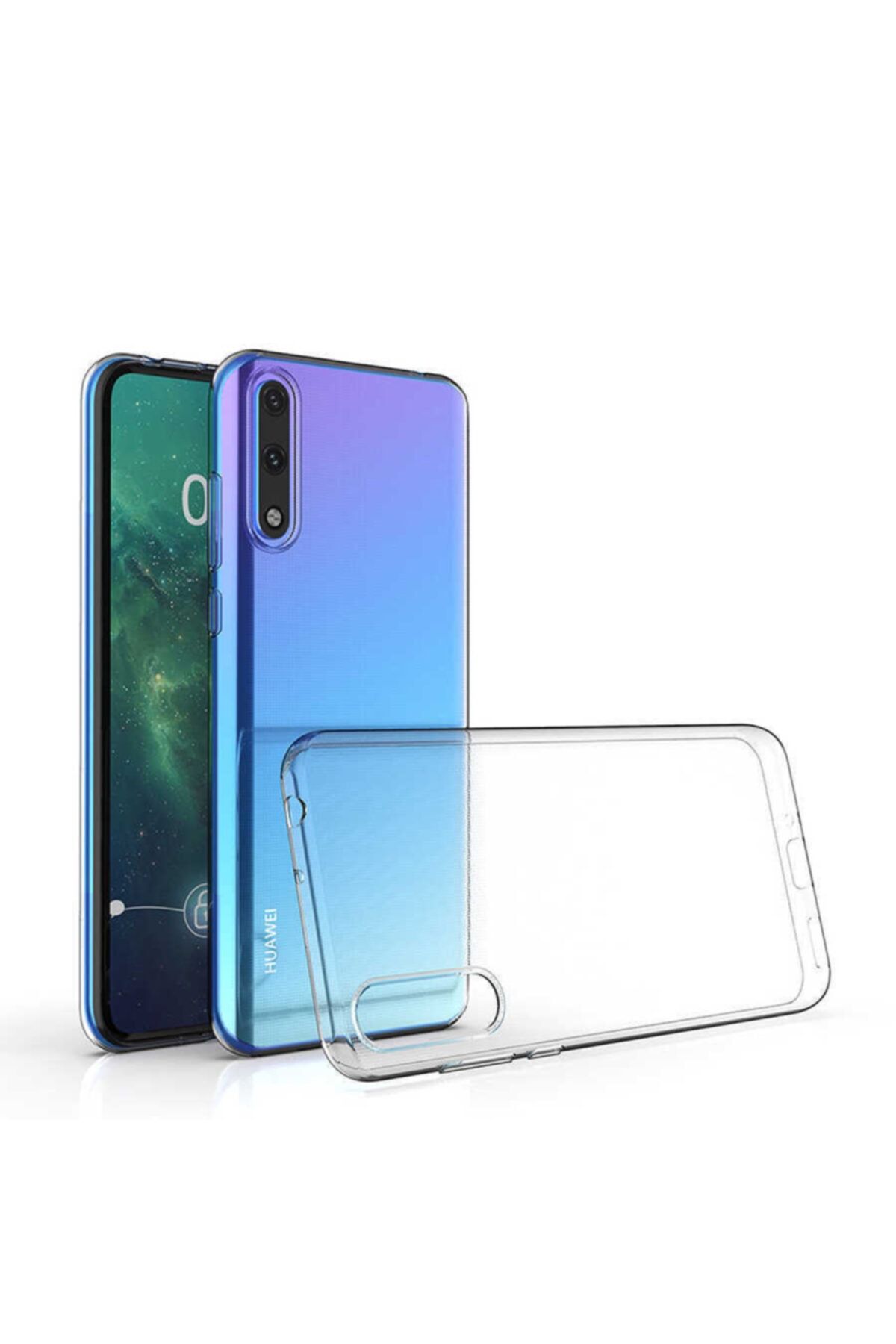 Nezih Case Huawei Y8p Uyumlu Yumuşak Esnek 3d Süper Şeffaf Silikon Kılıf