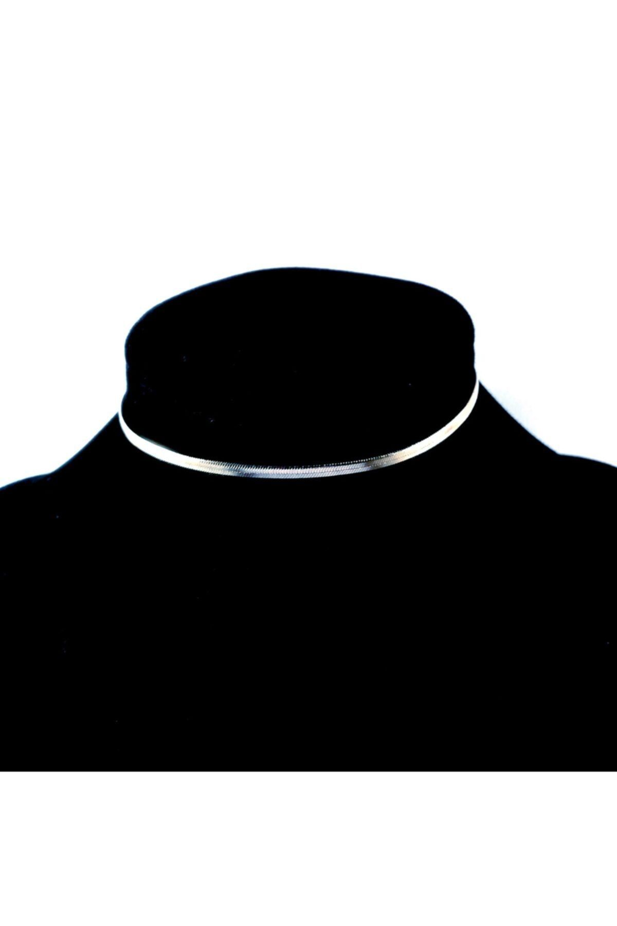 X-Lady Accessories Italyan Zincir Choker Kolye Gümüş Kaplama