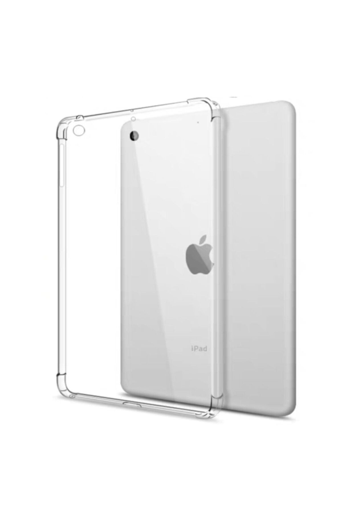 Apple Ipad Mini 4. Nesil (2015) 7.9" Kılıf Shock Köşe Korumalı Darbe Emici Silikon + Ekran Koruyucu