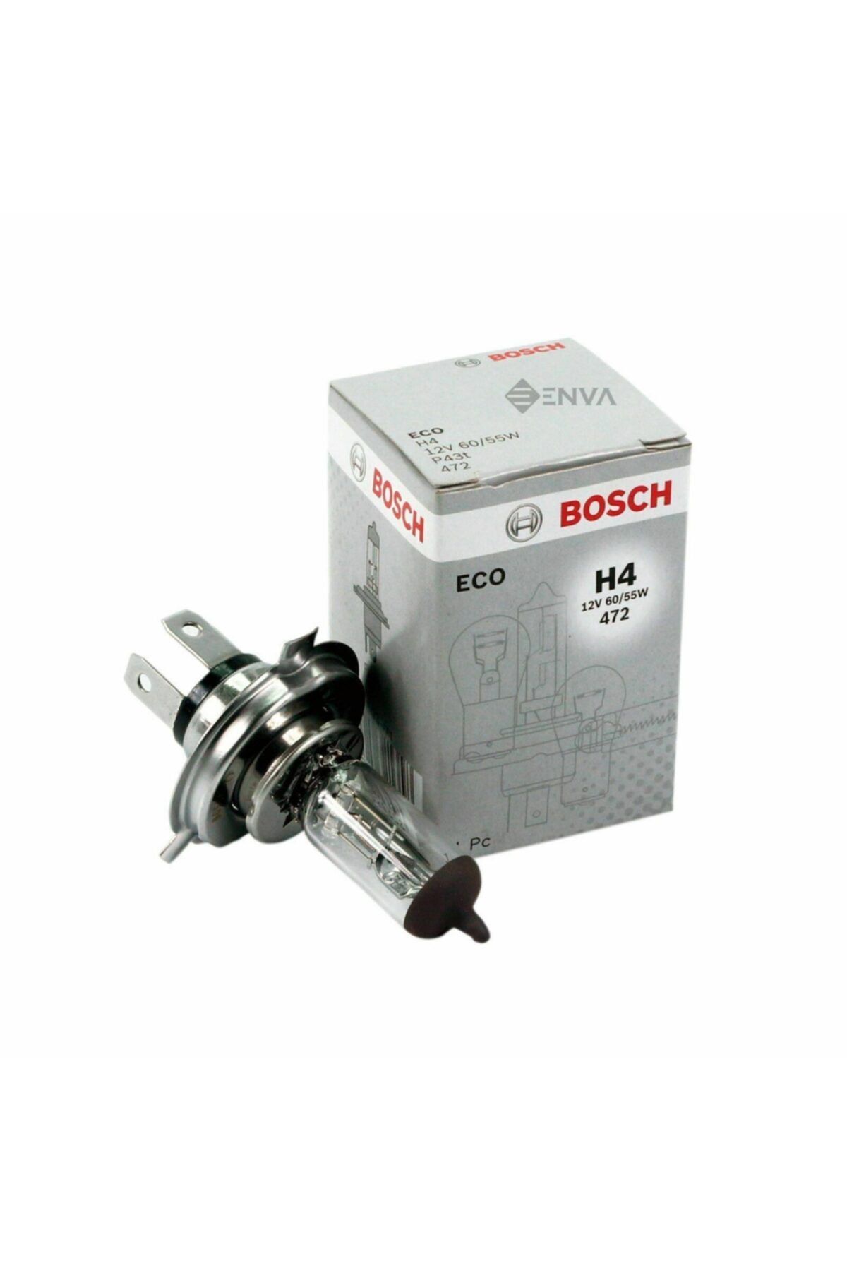 Bosch Eco H4 12v 60/55w Tekli Ampul