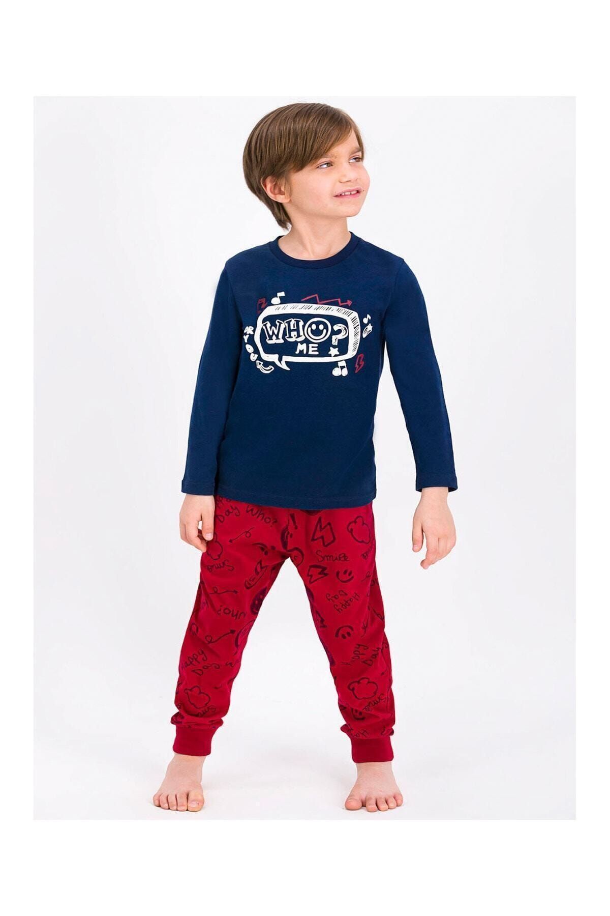 Rolypoly Erkek Çocuk Lacivert Pijama Takımı
