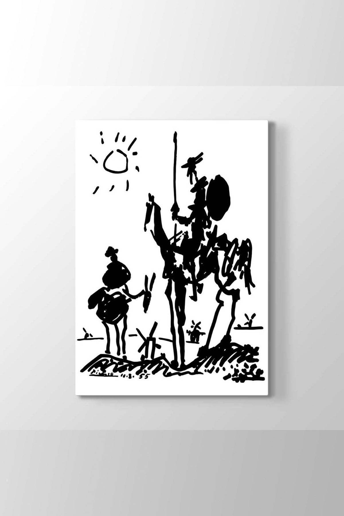 TabloShop Picasso - Don Kişot (Model 2) - (ÖLÇÜSÜ 50x75 cm)