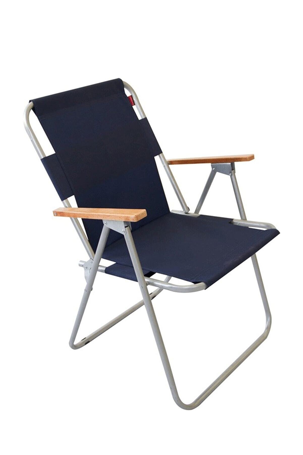 Bofigo Katlanır Sandalye Tekli Kamp Sandalyesi Balkon Sandalyesi Katlanabilir Piknik ve Bahçe Sandalyesi