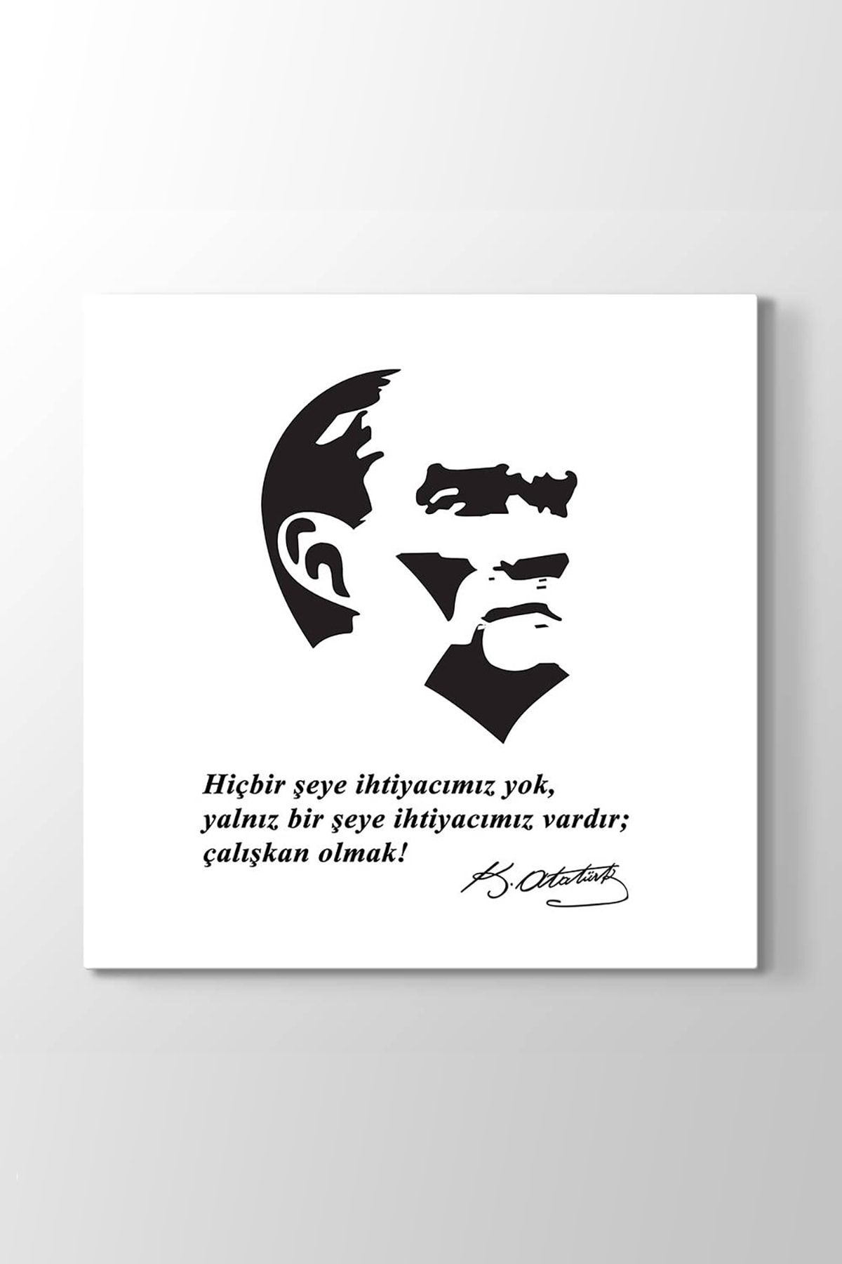 TabloShop Atatürk Sözleri Tablosu (Model 3) - (ÖLÇÜSÜ 70x70 cm)