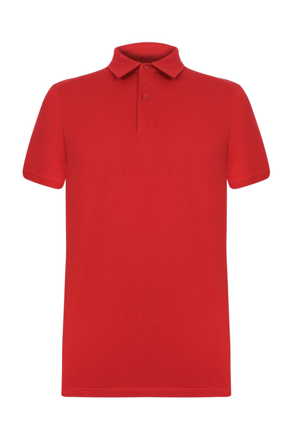 Mudo Erkek Kırmızı Polo Yaka Pamuk T-Shirt 372286
