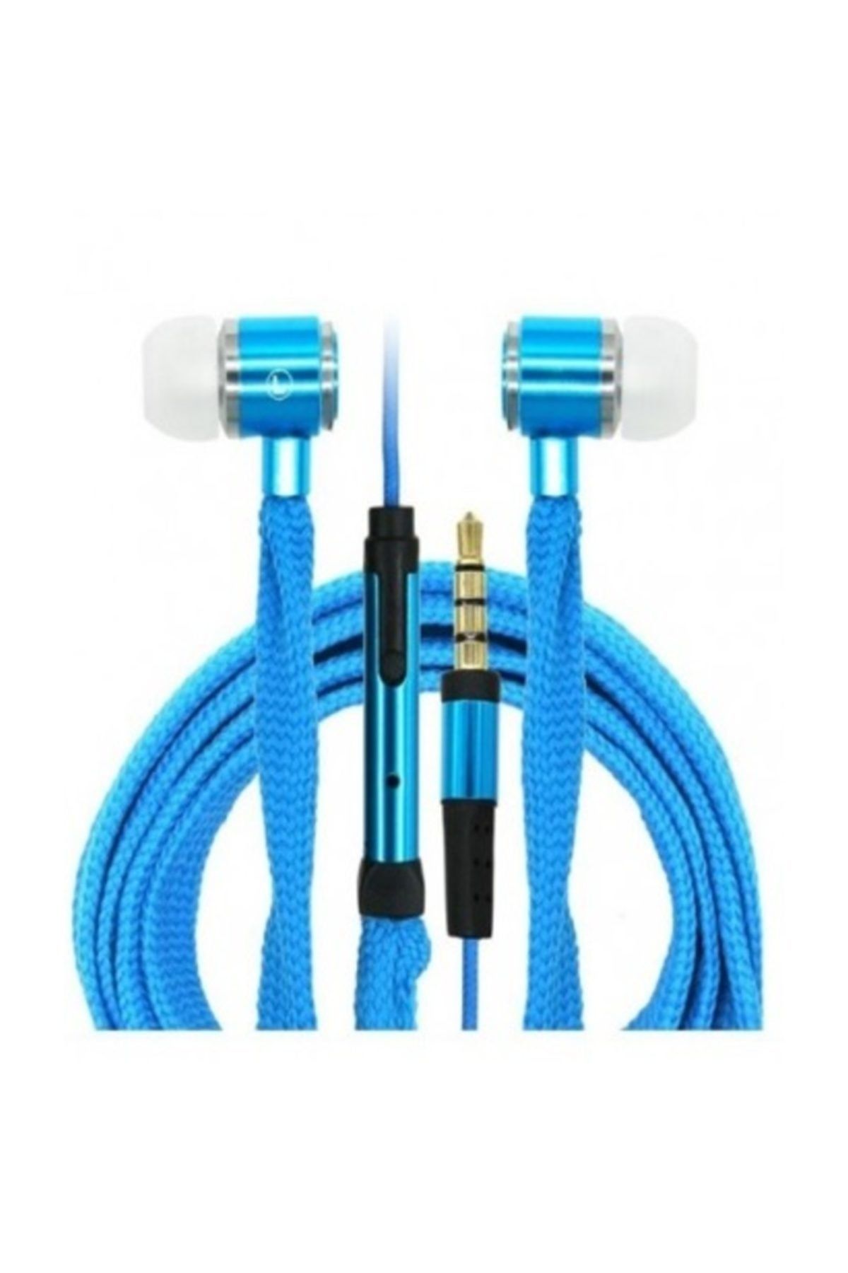 UygunOnline Mavi Bağcık Kulaklık Kulak Içi Mikrofonlu Kulaklık Extra Bass