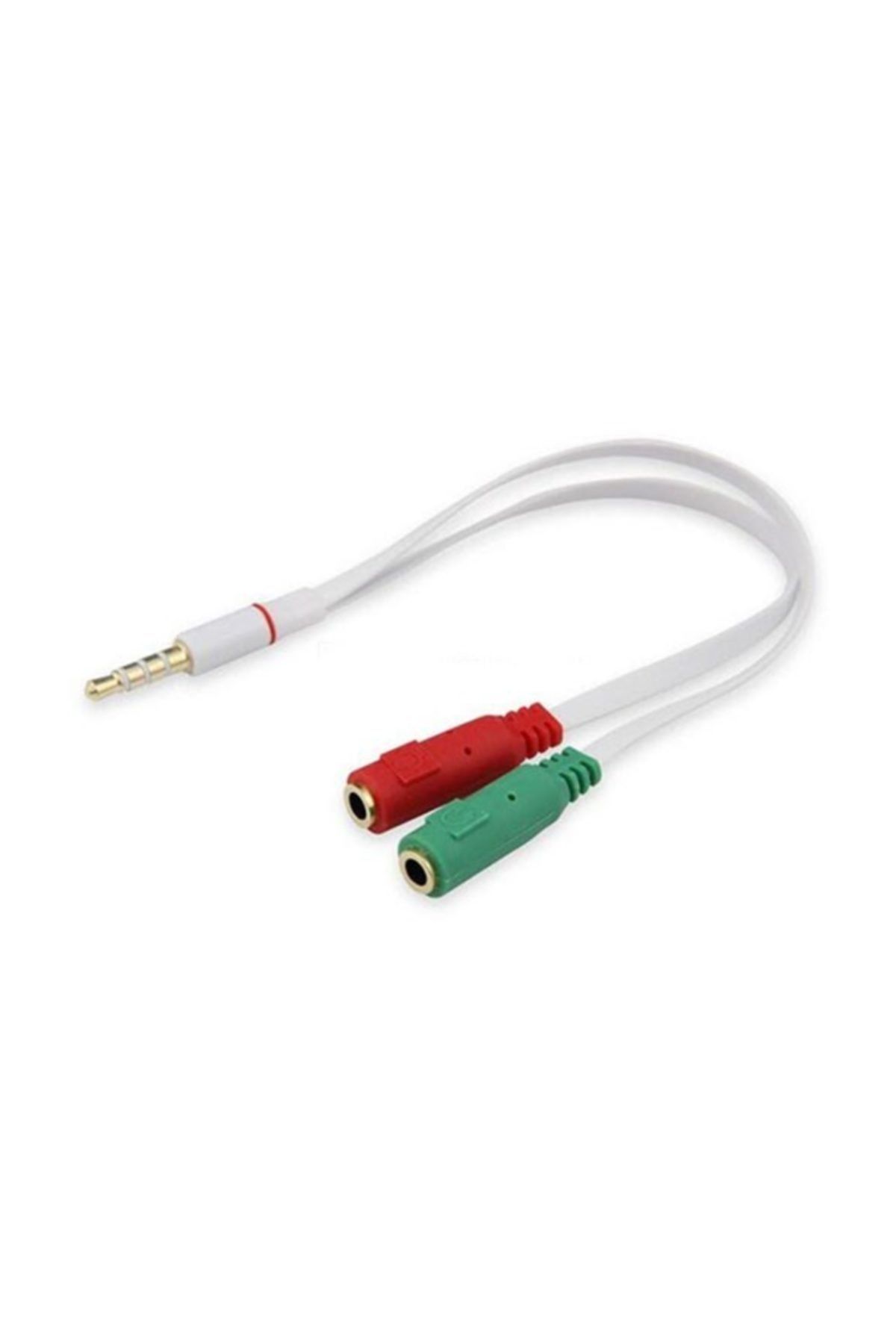 Ars Mikrofonlu Kulaklık Için 3,5mm Birleştirici Splitter Kablo
