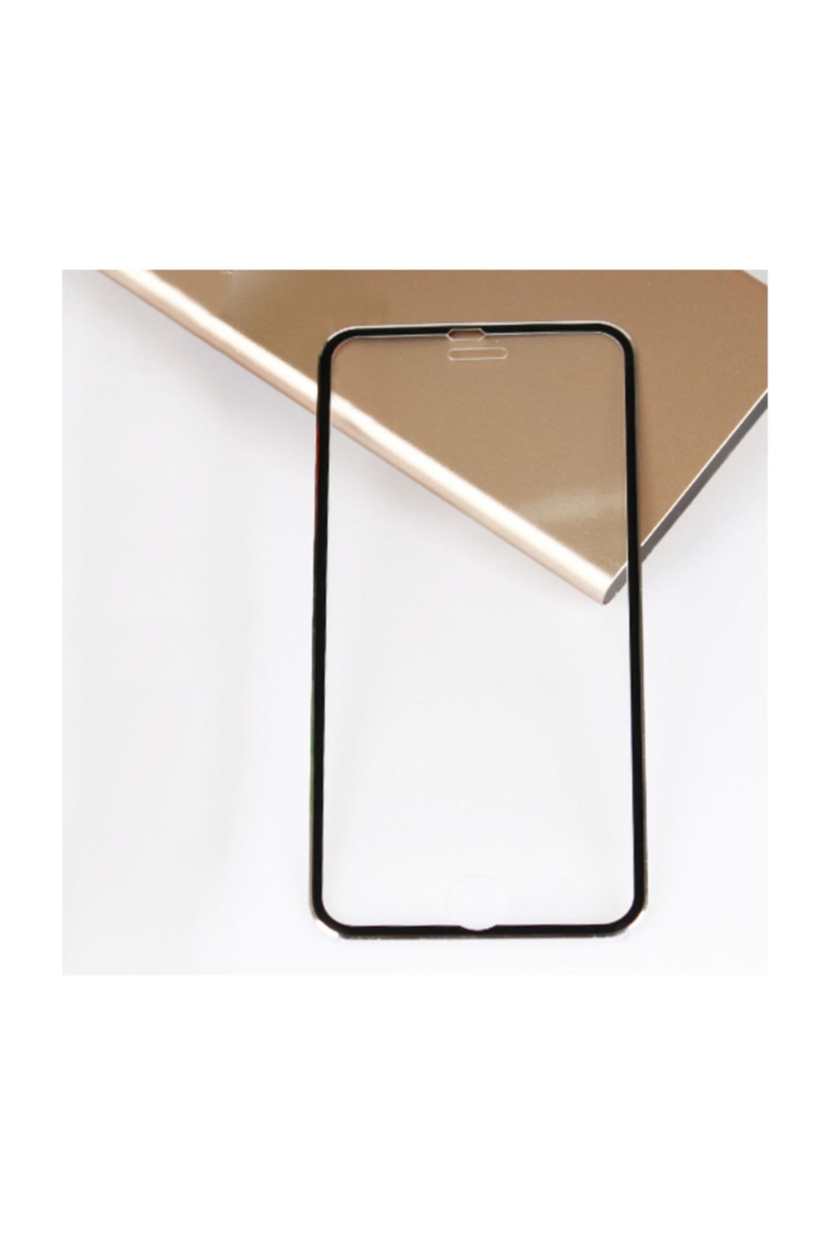 Bufalo Iphone 6-6s Metal Kenarlı Cam Ekran Koruyucu Siyah