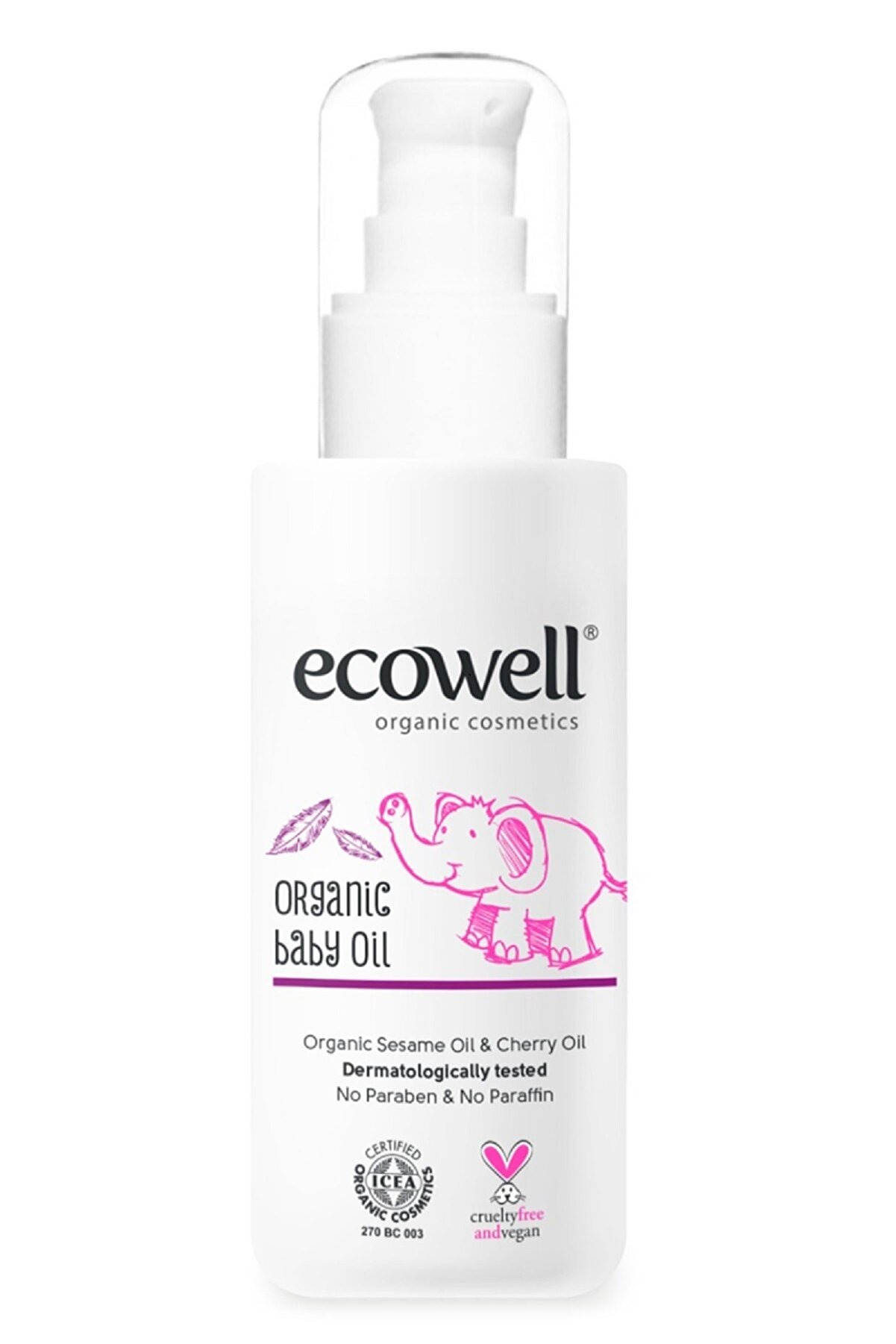 Ecowell Organik Bebe Yağı - 100 ml