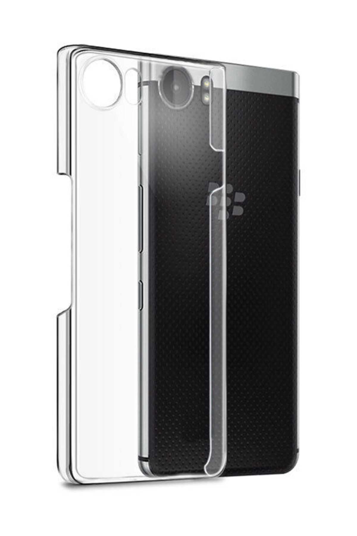 Microcase Blackberry Keyone Kristal Clear Serisi Arka Kapak Rubber Kılıf - Şeffaf
