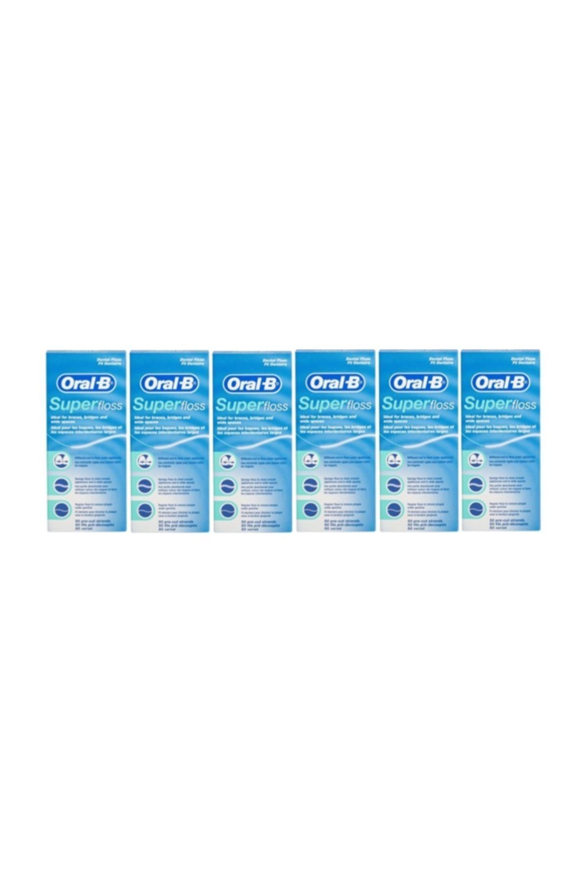 Oral-B Oral B Super Floss Diş Ipi 50 adet X 6 adet