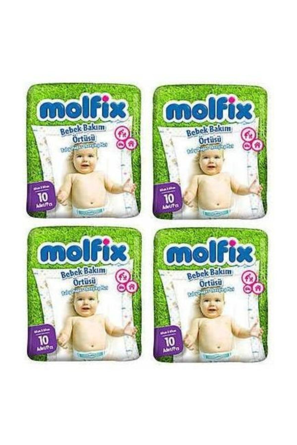 Molfix Alt Açma - Değiştirme Bezi Bebek Bakım Örtüsü 10x4 40 Adet
