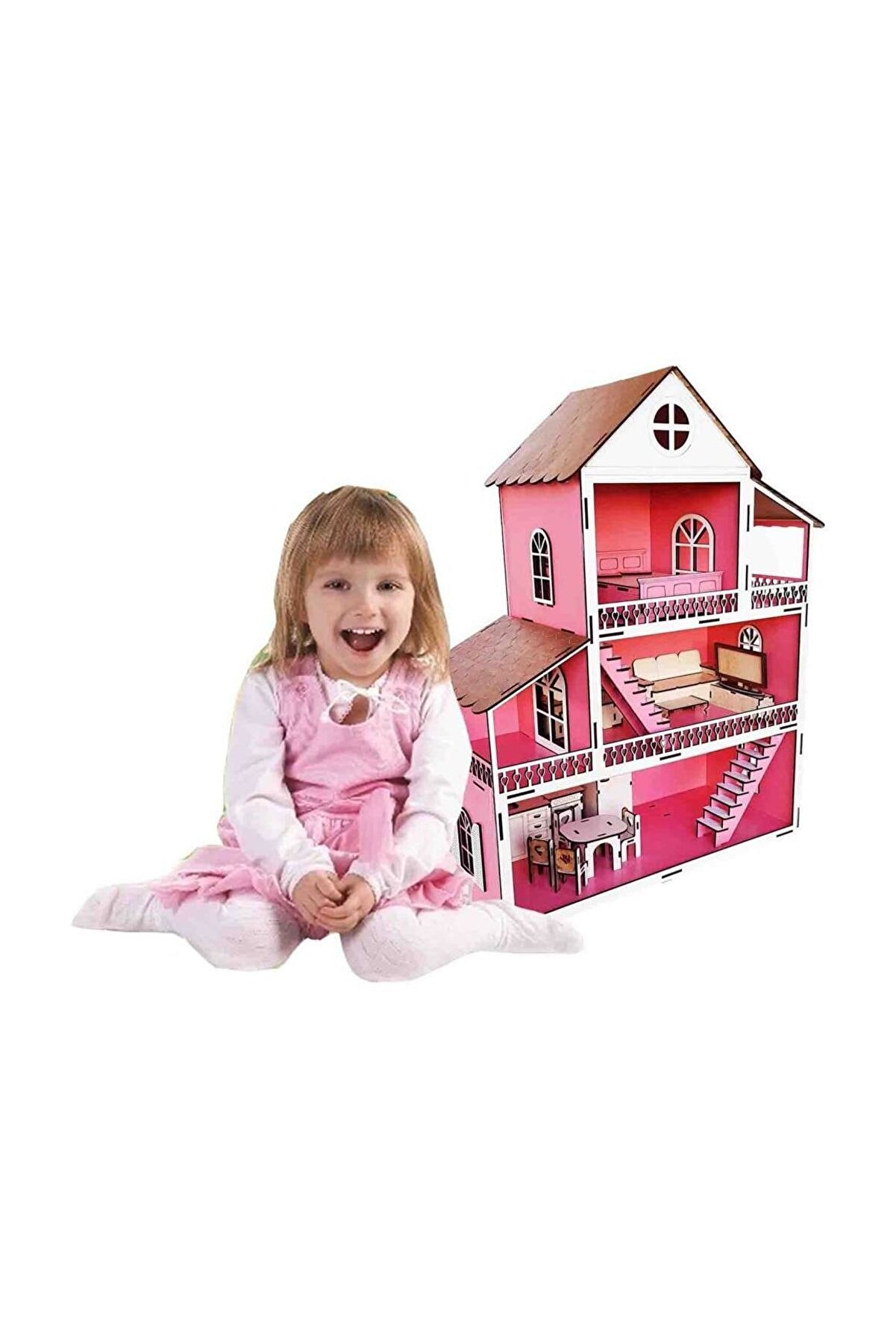 WoodyLife Ahşap Oyuncak Ev Portatif Bebek Evi Lol Bebek WoodyLife Ahşap Oyuncak Ev Portatif Bebek Evi Lol Bebek