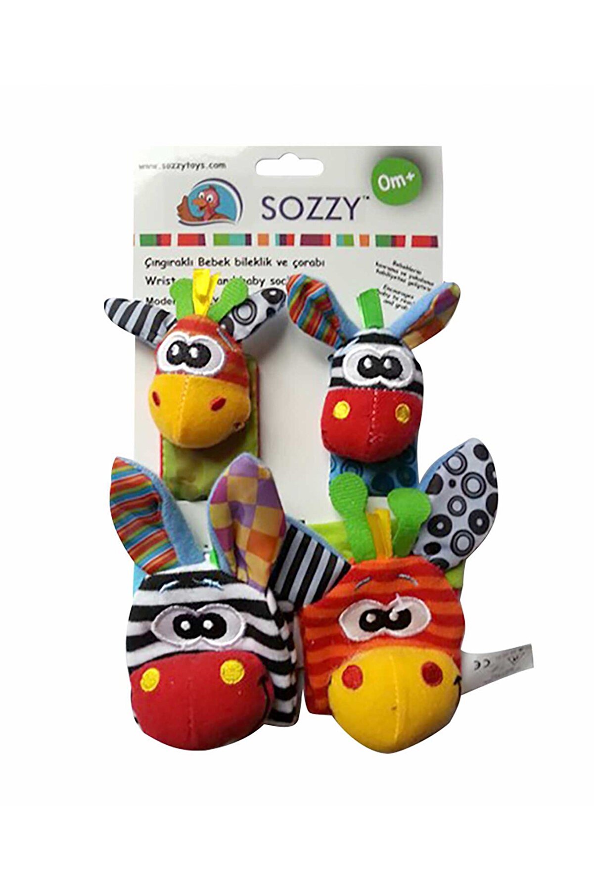 Sozzy Toys Çıngıraklı Bebek Bileklik Ve Çorabı /