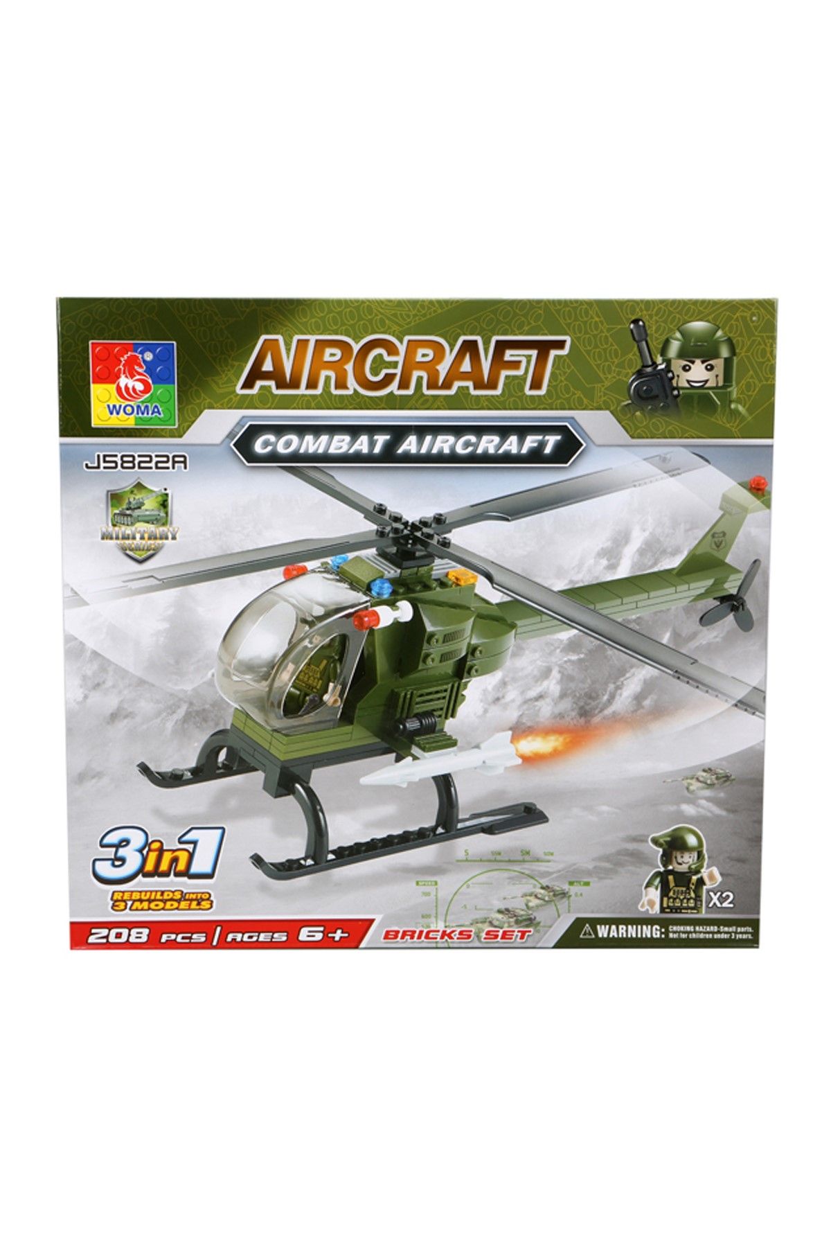 Hobby & Toys Askeri Ölümsüz Helikopter Lego Seti /