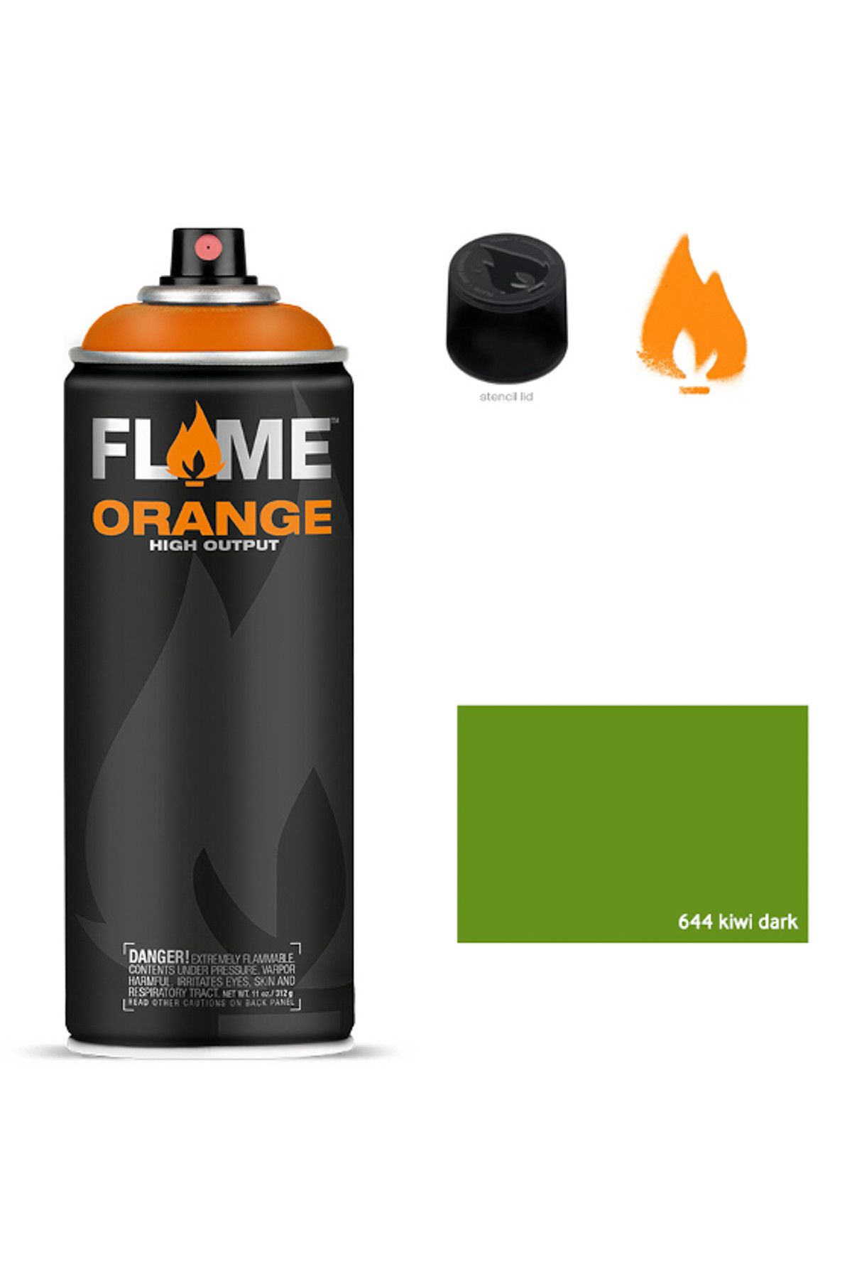 Flame Orange 400ml Sprey Boya N:644 Kiwi Dark 5700012