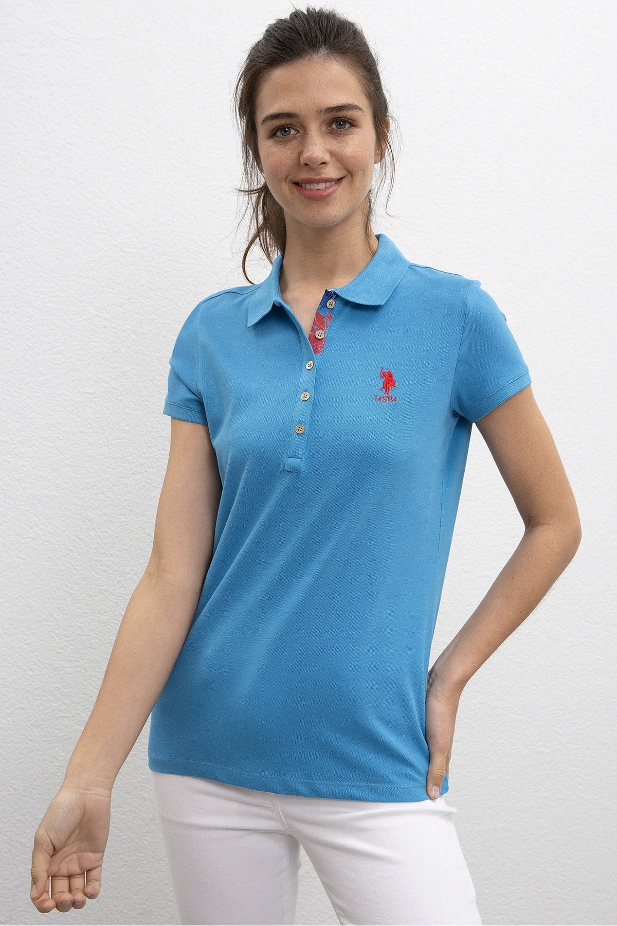 U.S. Polo Assn. Mavi Kadin T-Shirt