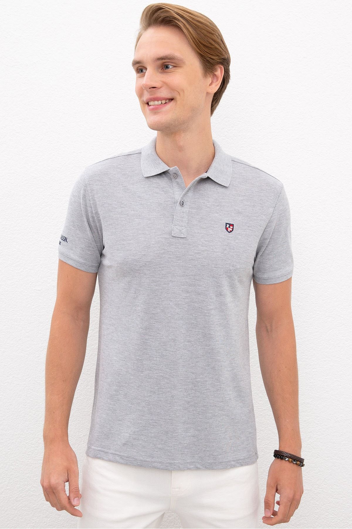 U.S. Polo Assn. Grı Erkek T-Shirt