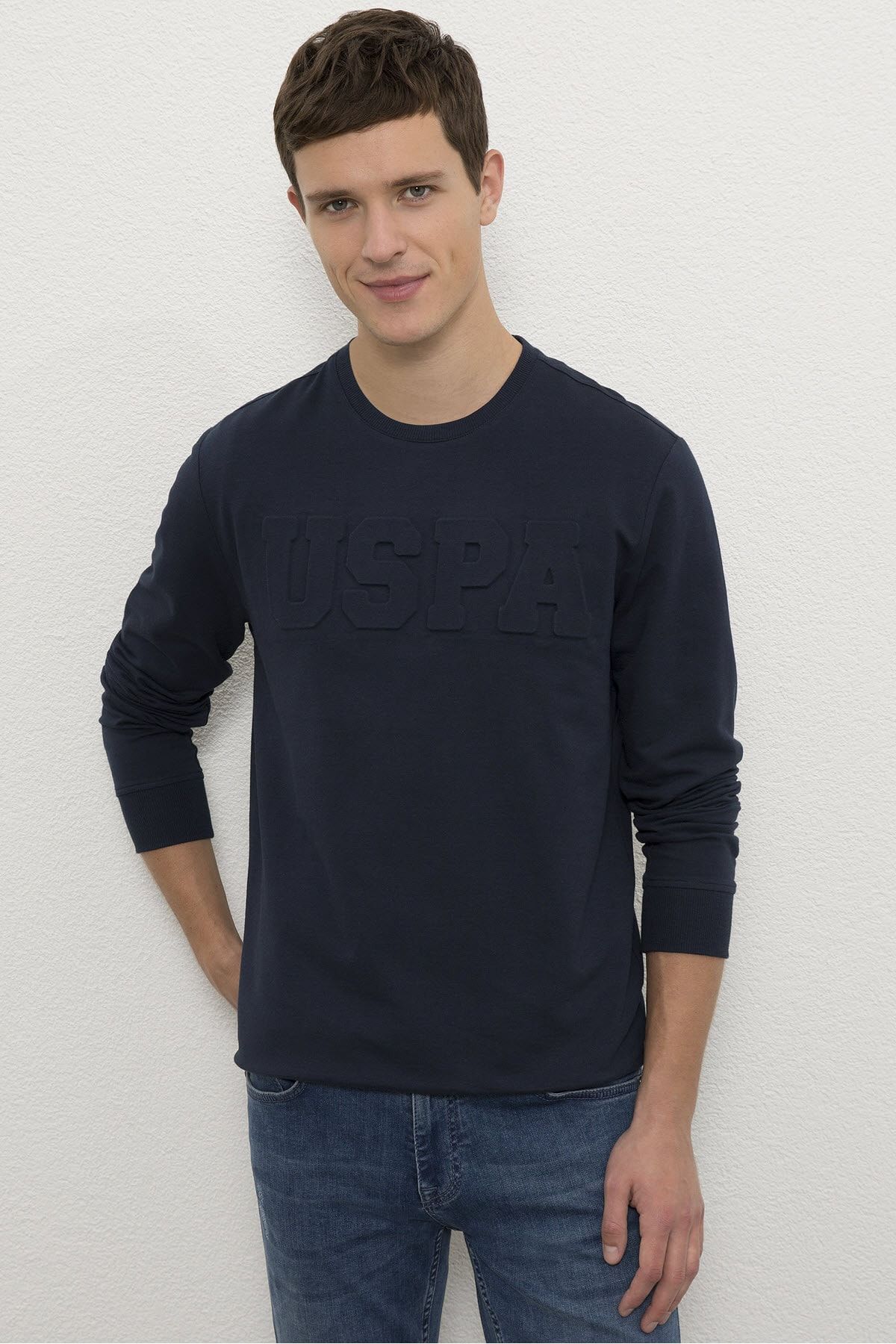 U.S. Polo Assn. Lacivert Erkek Sweatshirt