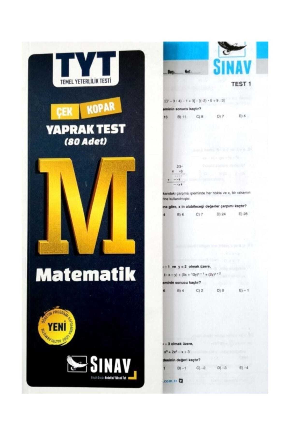 Sınav Yayınları Tyt Matematik Çek Kopar Yaprak Test (80 Adet)