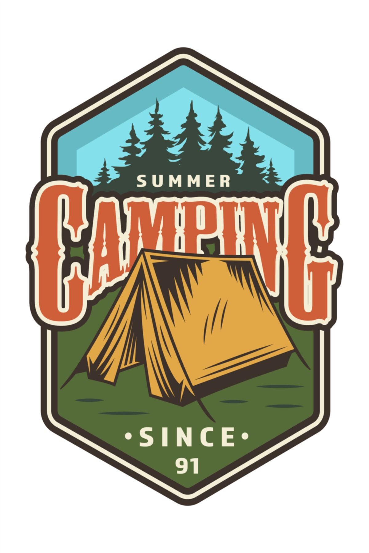 Quart Aksesuar Off Road Camping Offroad Kamp Sticker Çadır 14 X 10 cm