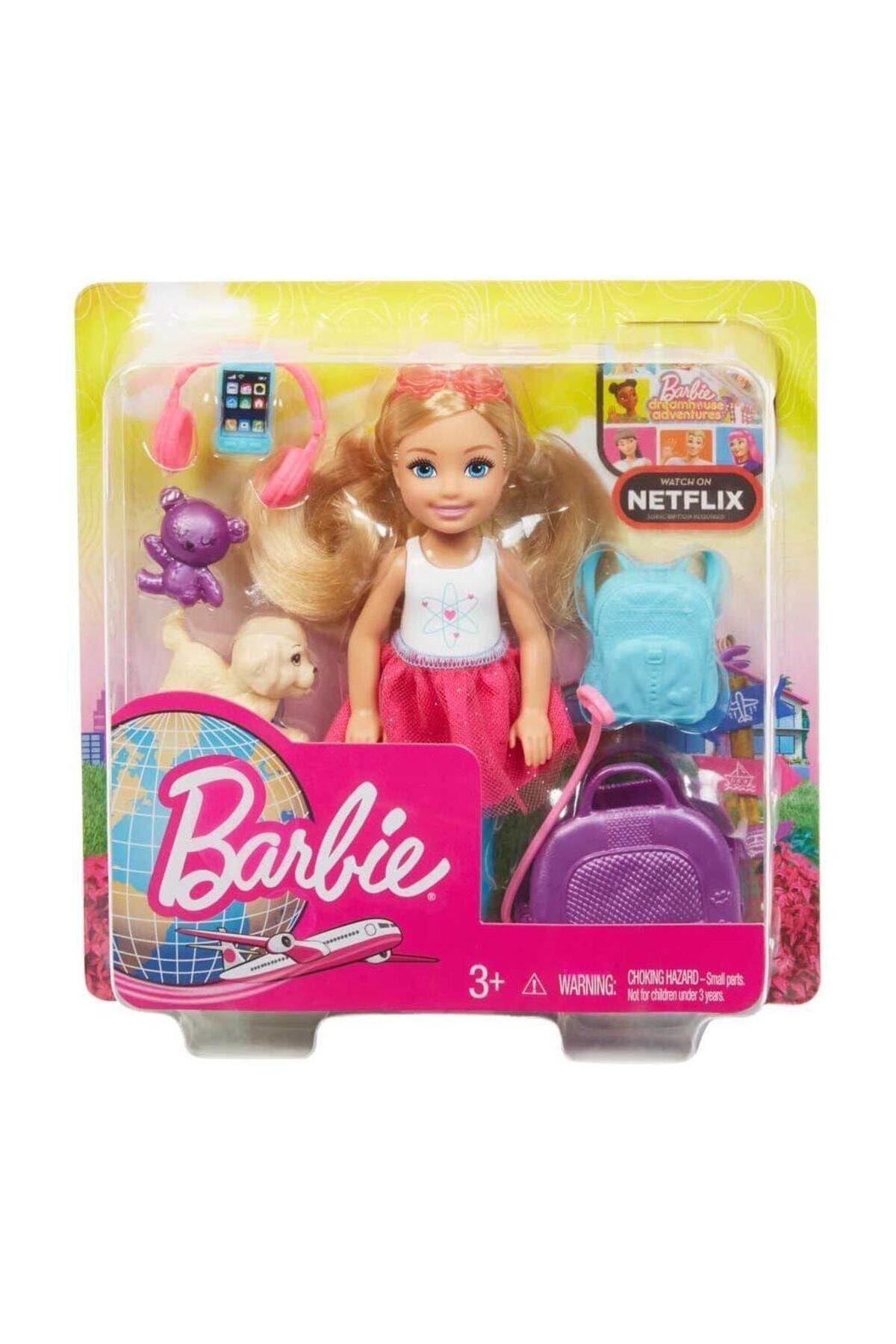 Barbie Aksesuarlı Chelsea Bebek Seyahatte FWV20