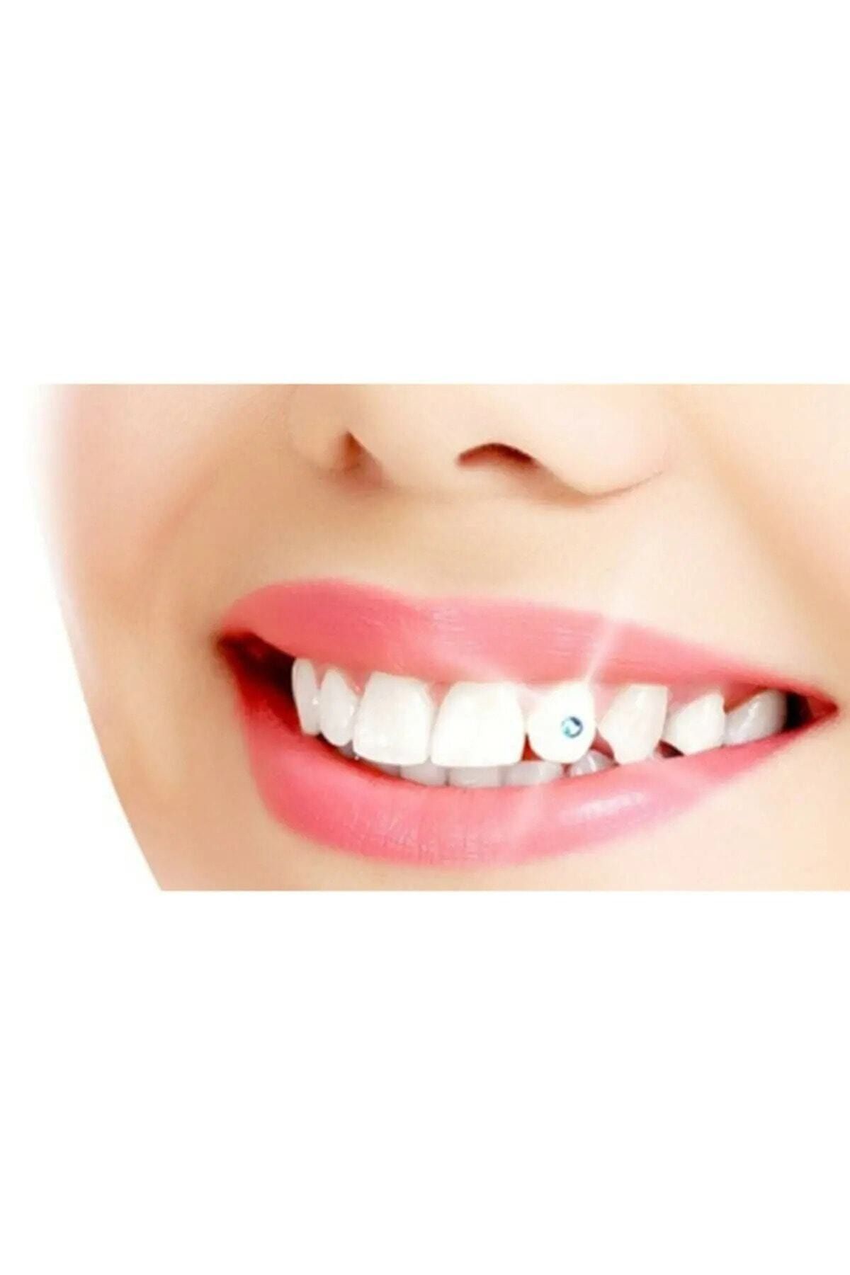 TİNEKE 5 Adet Kristal Diş Taşlı Diş Pırlantası Seti