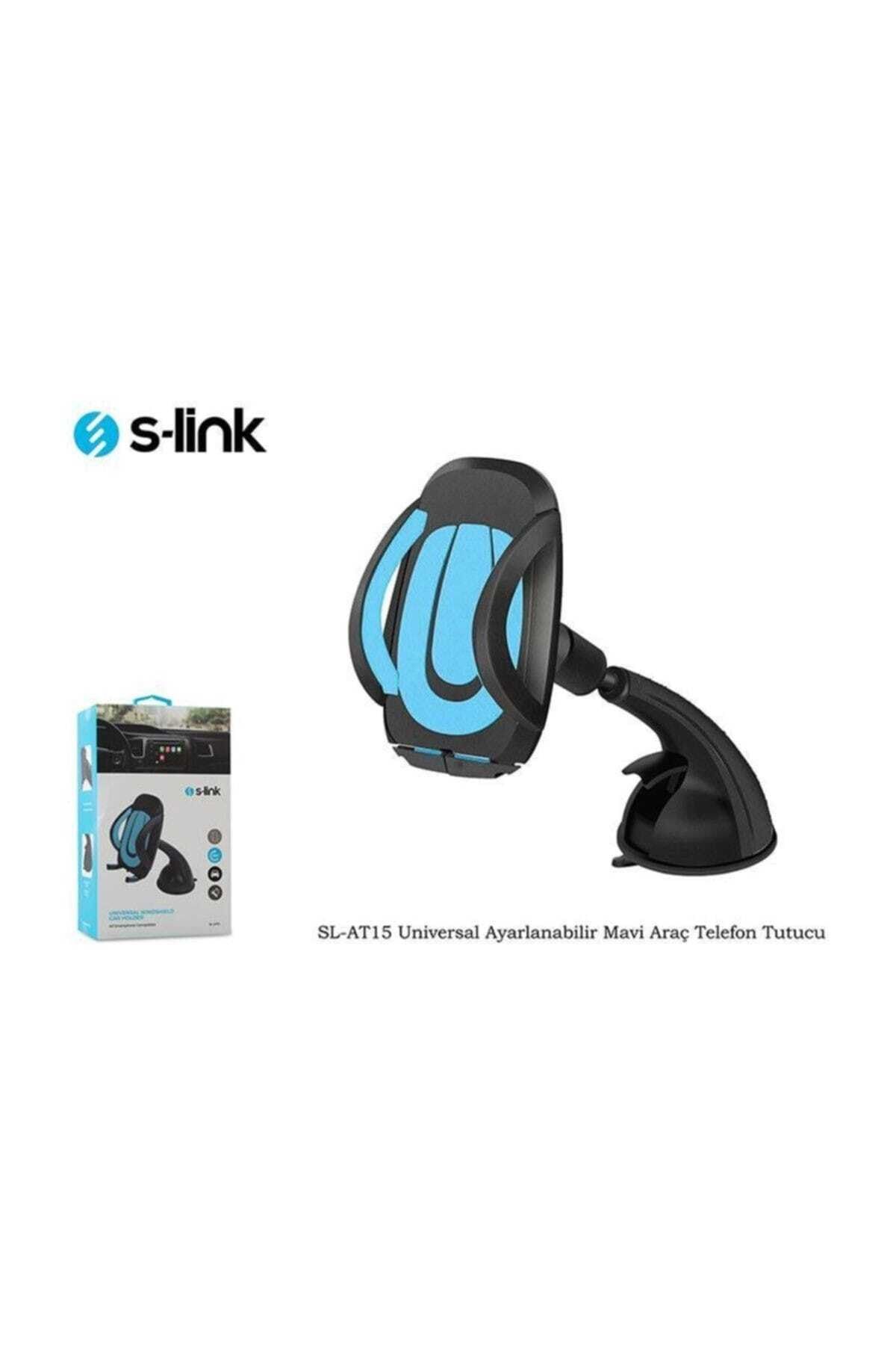 S-Link SL-AT15 Universal Ayarlanabilir Mavi Araç Telefon Tutucu