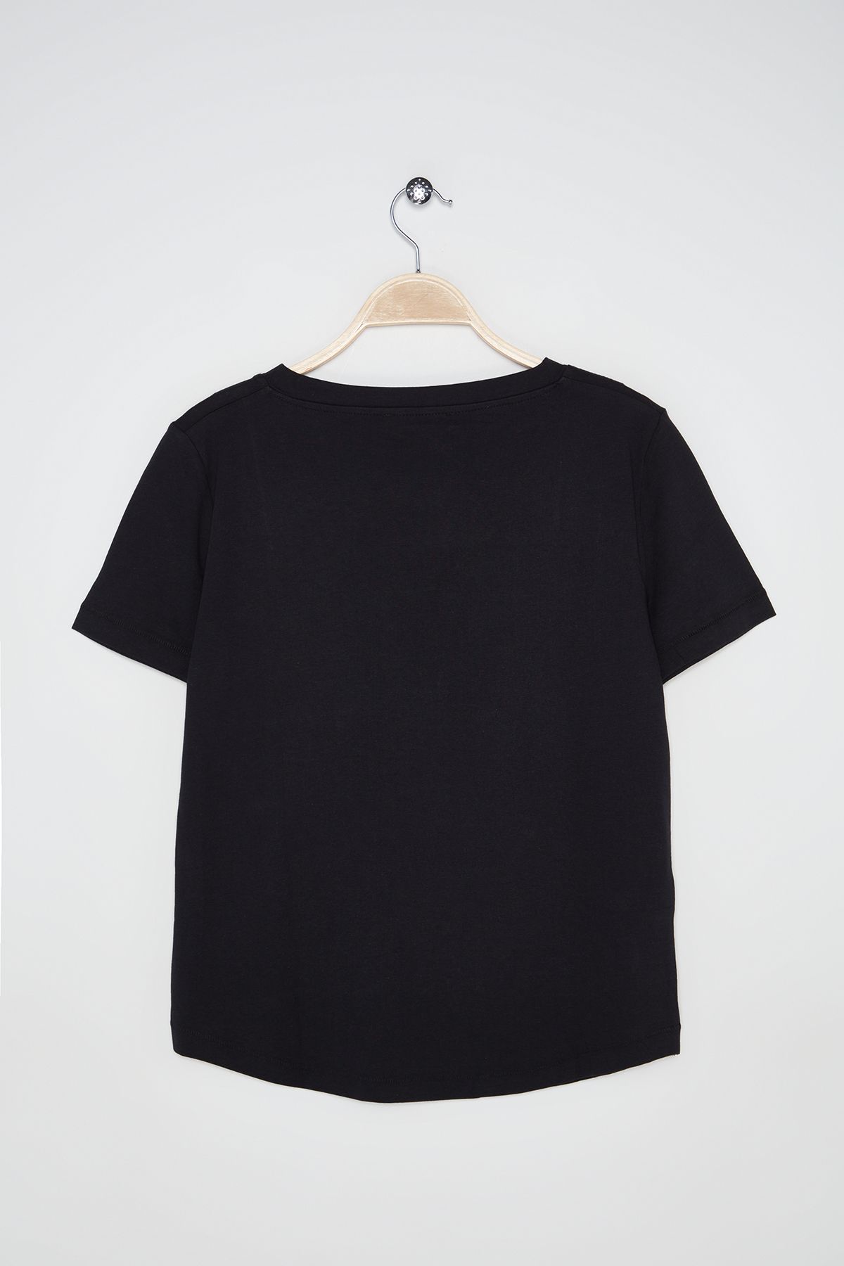 MANGO Kadın Siyah T-Shirt 17710101