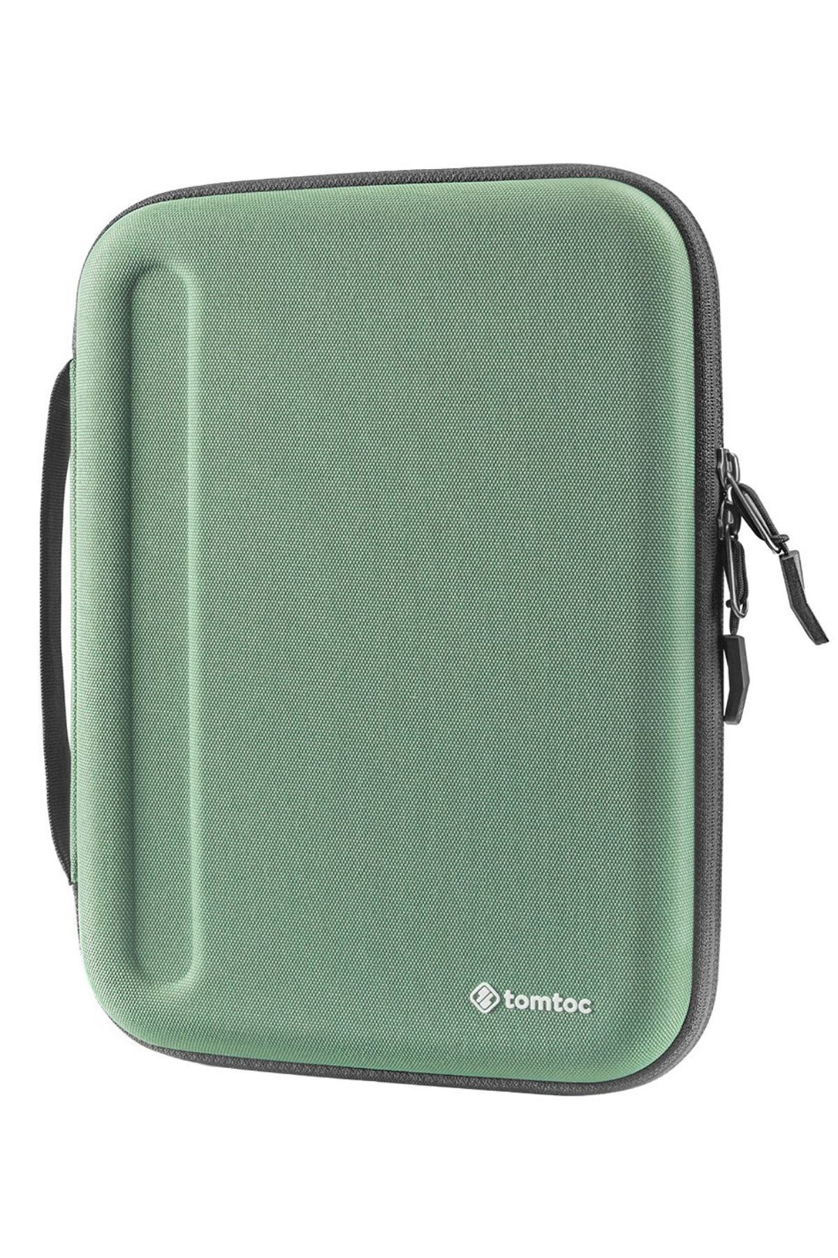 Tomtoc Fancy Case A06 10 - 10.9 - 11 Inç Ipad Air & Pro Su Geçirmez Yeşil Ipad Kılıf Taşıma Çantası