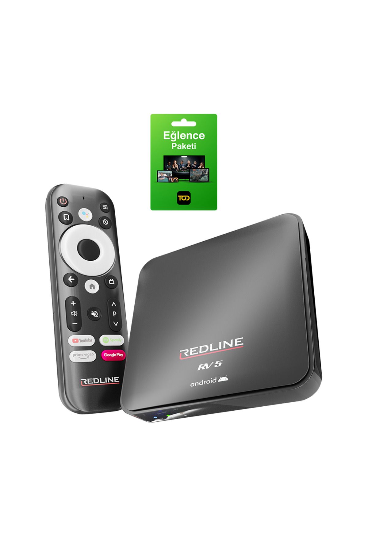 Redline Rv 5 Android Tv Box - 12 Aylık Tod Eğlence Paketi