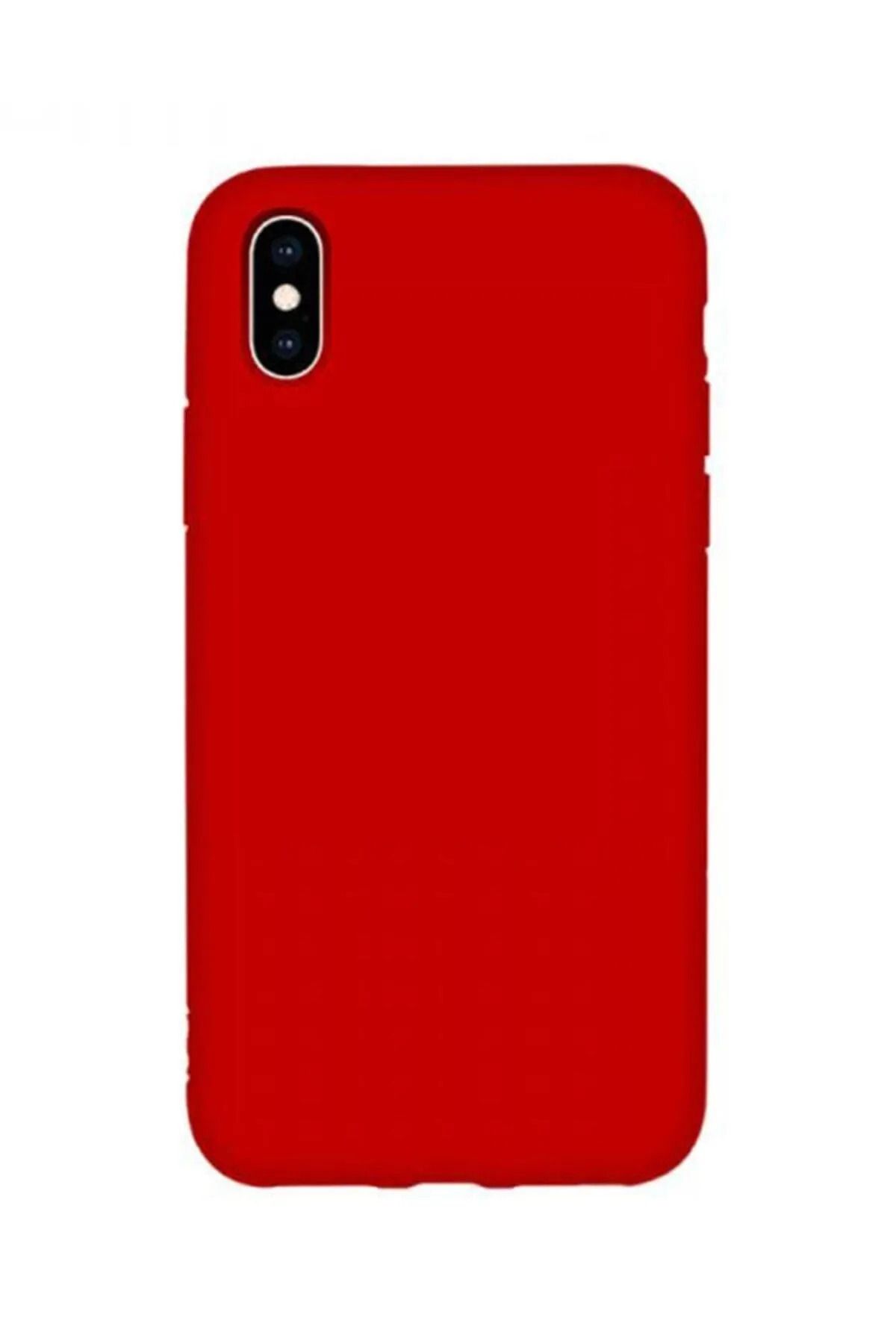 KVK PRİVACY Iphone X/xs Uyumlu Içi Kadife Lansman Silikon Kılıf Kapak Kırmızı