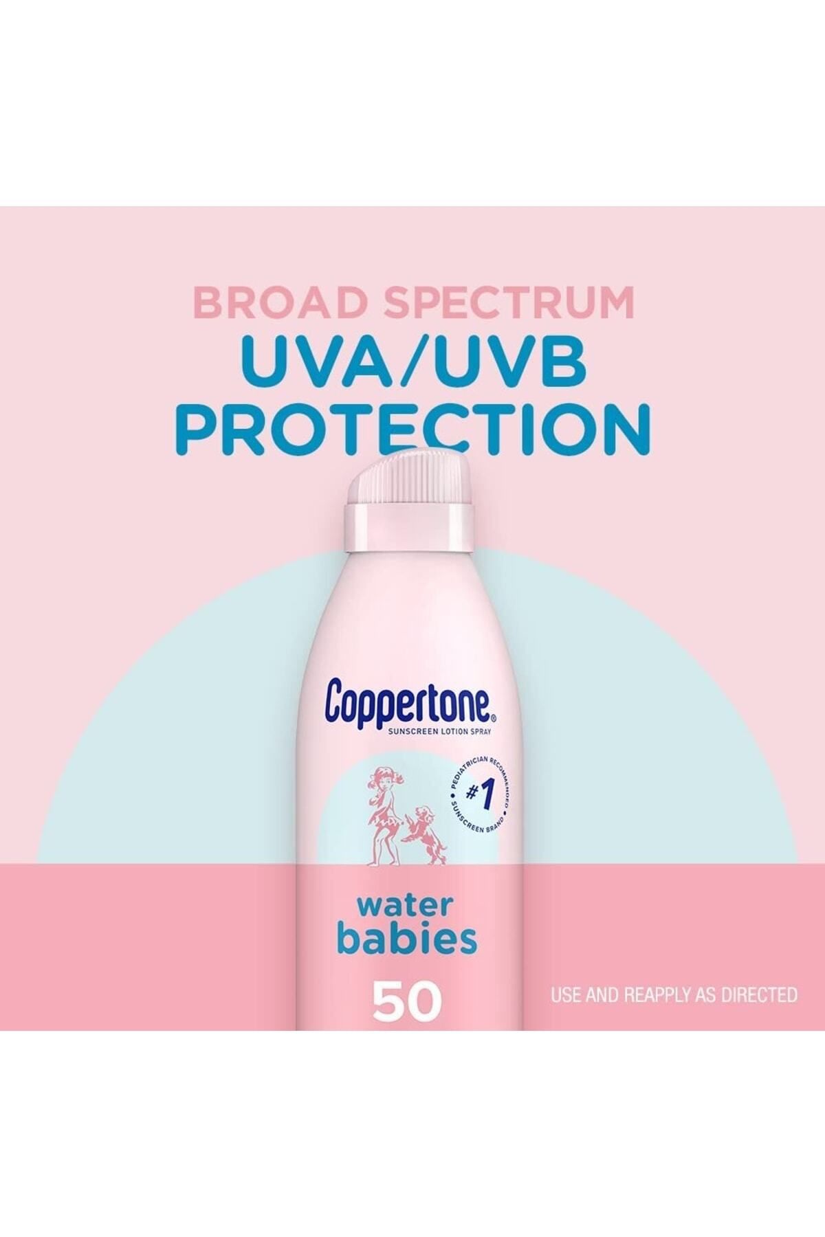 Coppertone Water Babies Sunscreen Lotion Spray Spf 50 269g