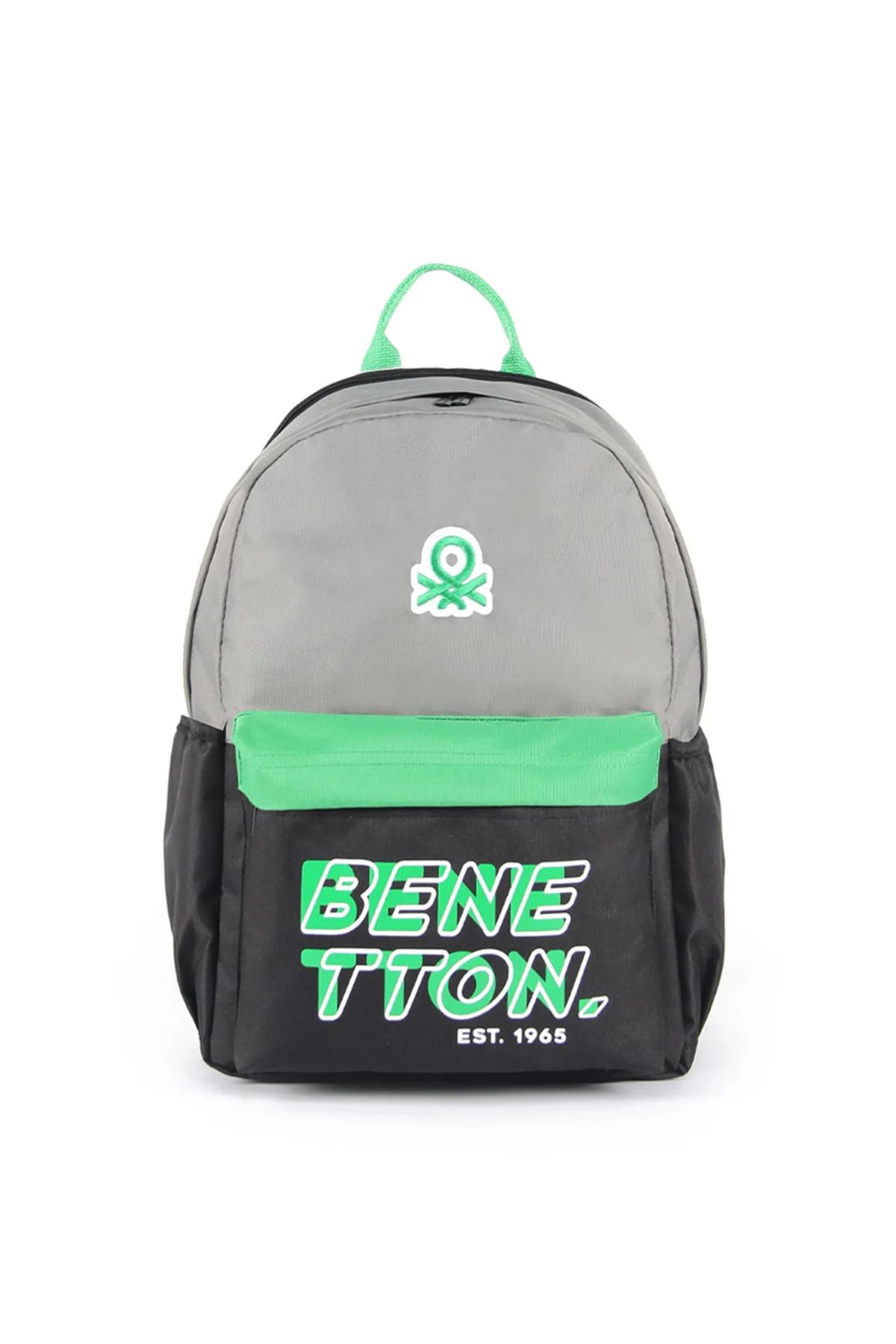 Benetton SIRT Çantası 03841 SİYAH-GRİ